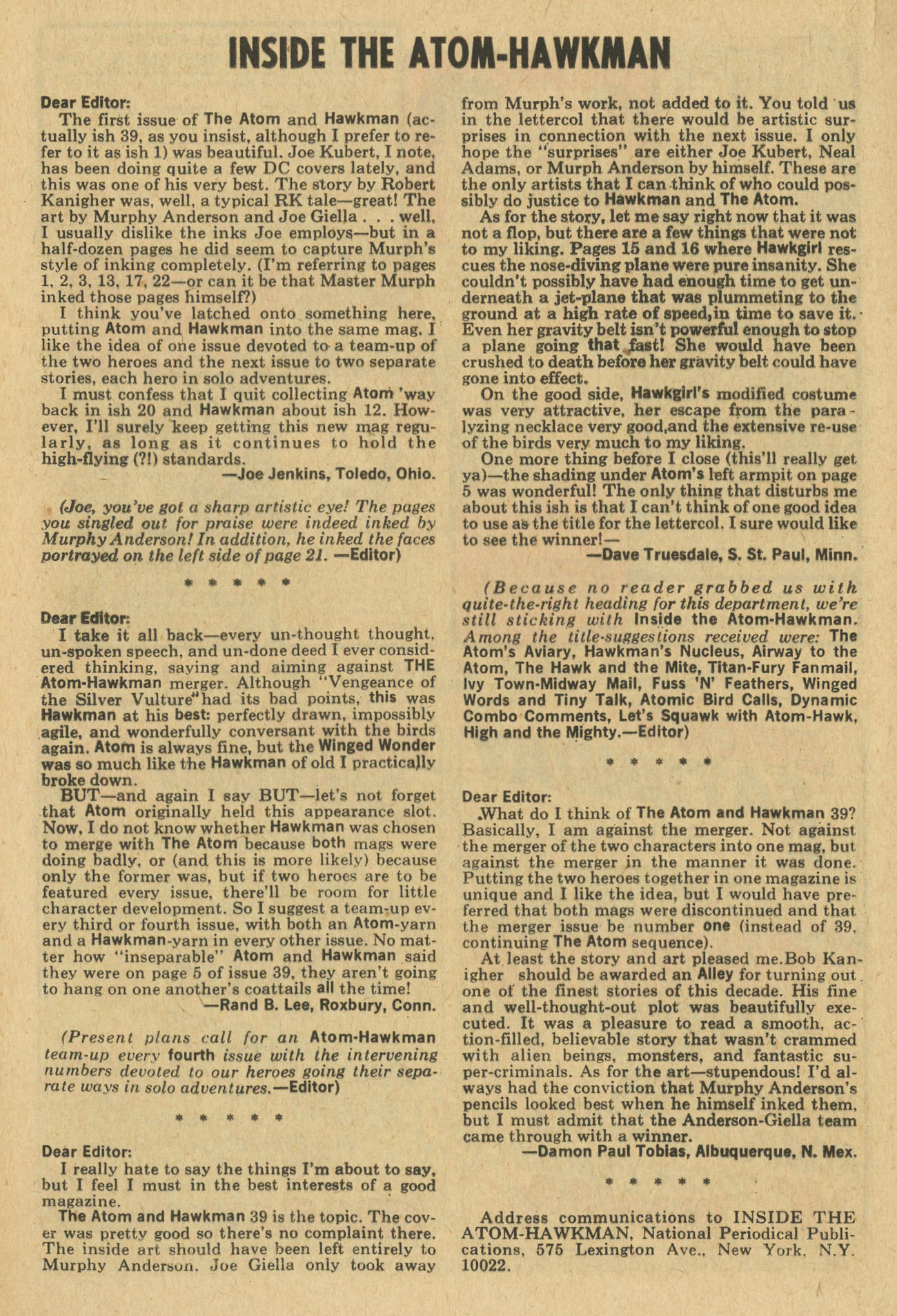 Read online The Atom and Hawkman comic -  Issue #41 - 20