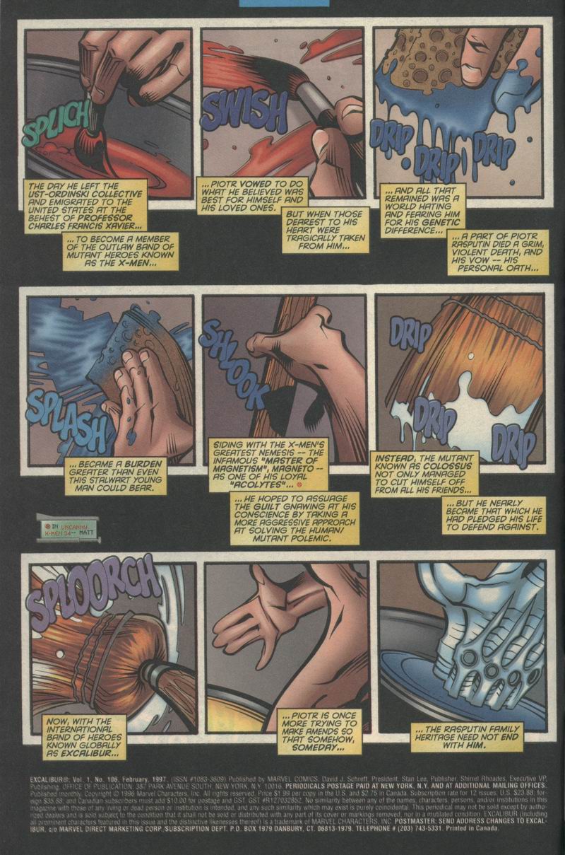 Read online Excalibur (1988) comic -  Issue #106 - 3
