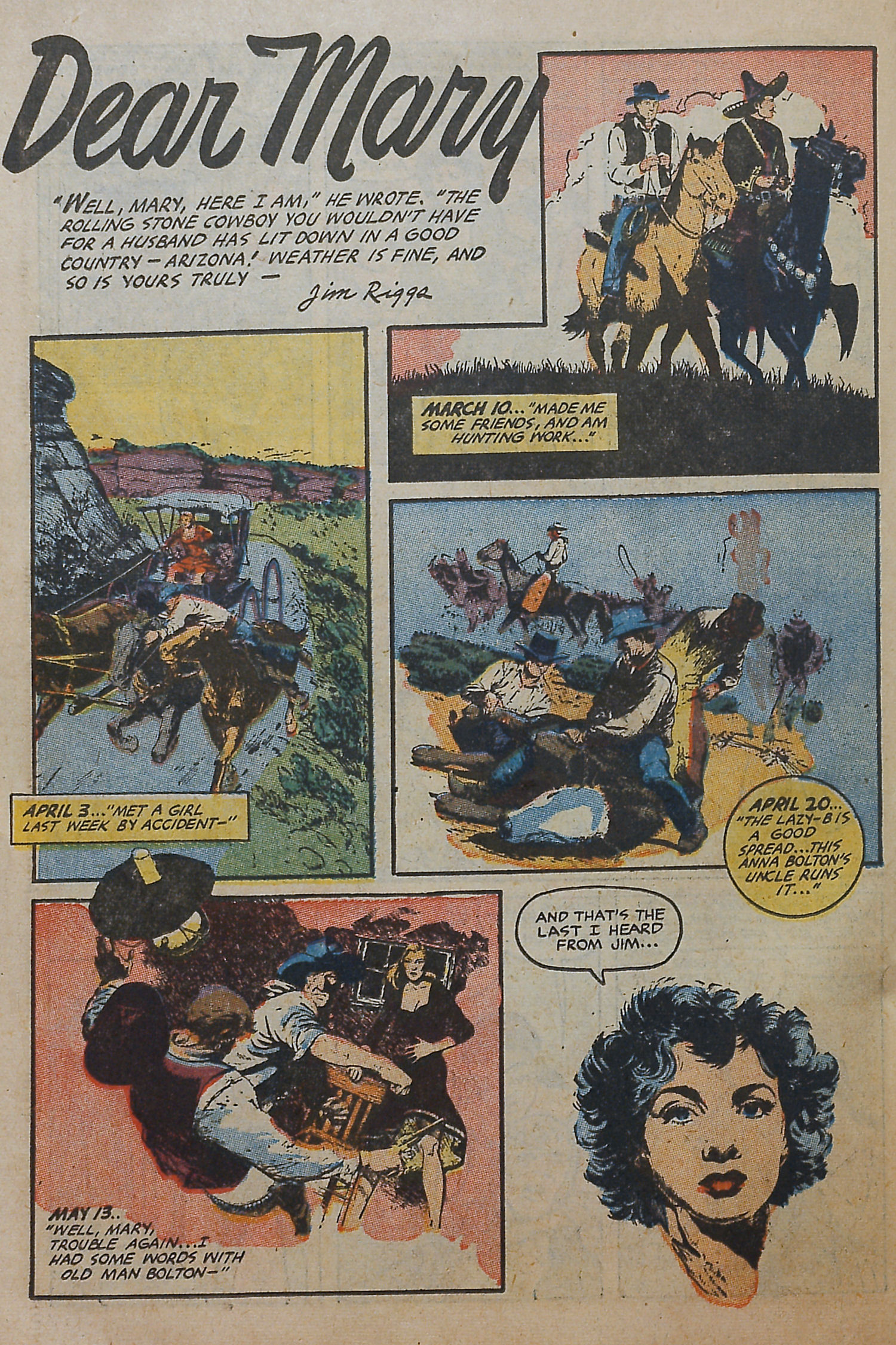 Read online Cowgirl Romances (1950) comic -  Issue #10 - 26