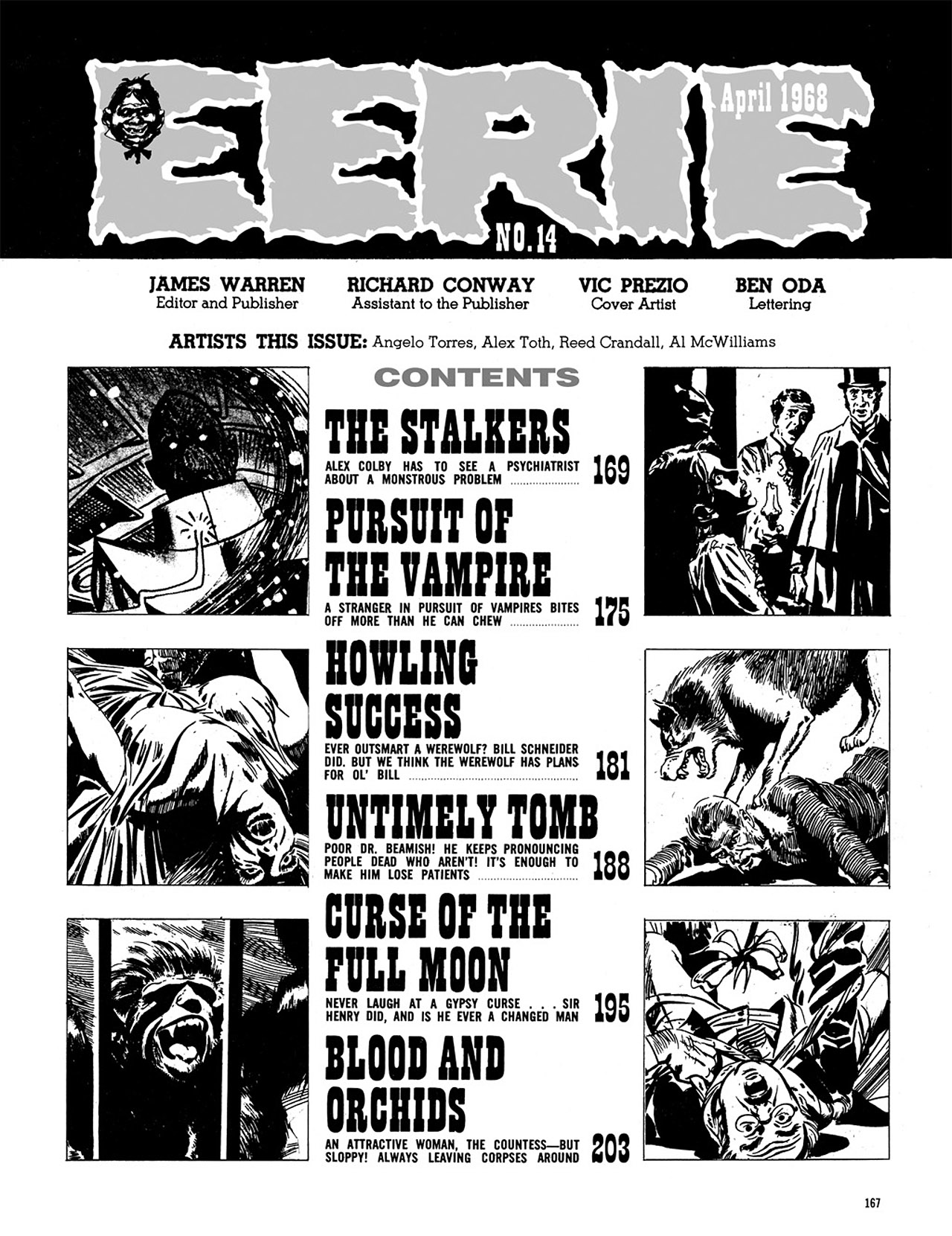 Read online Eerie Archives comic -  Issue # TPB 3 - 168