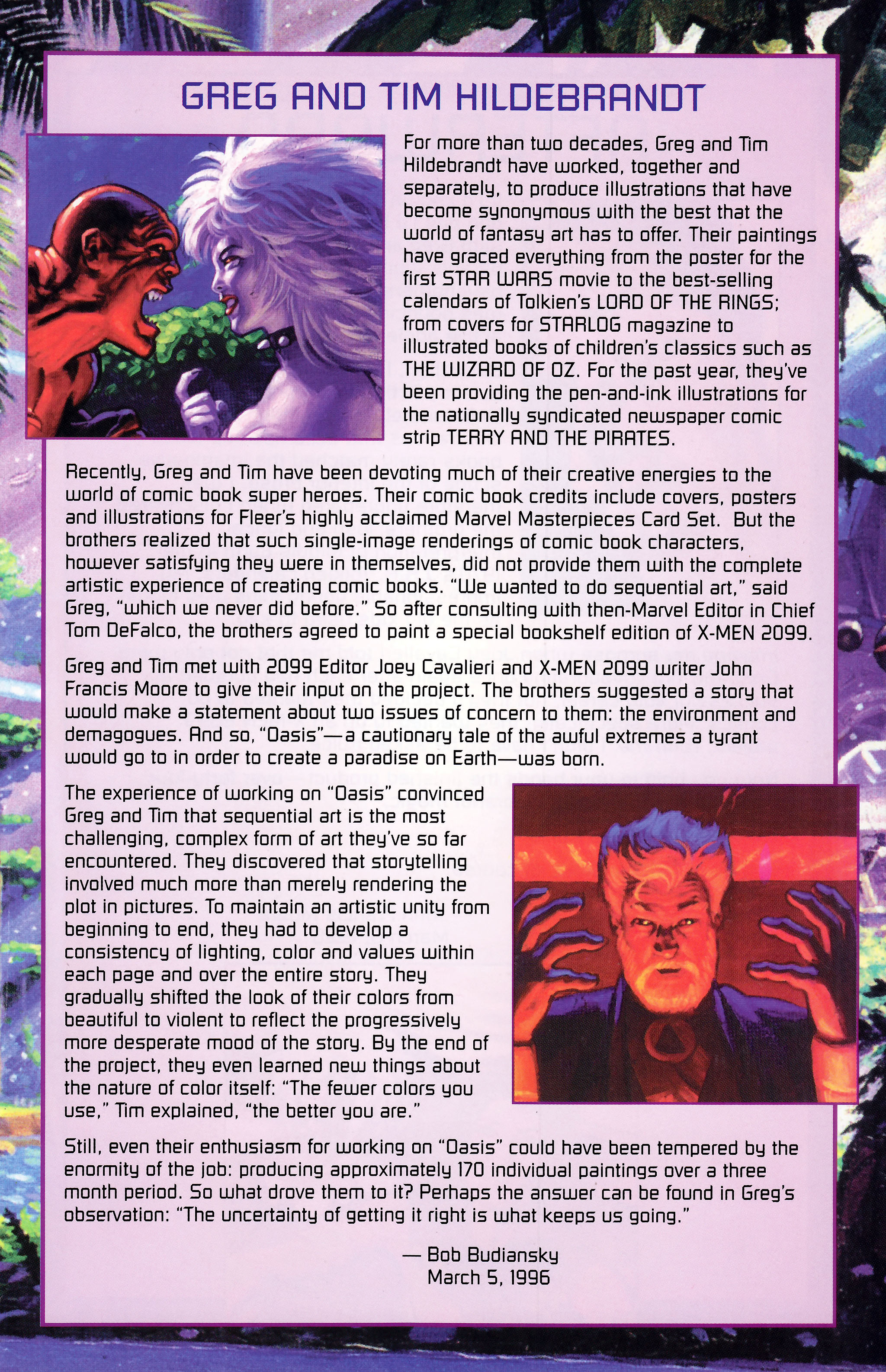 Read online X-Men 2099: Oasis comic -  Issue # Full - 47