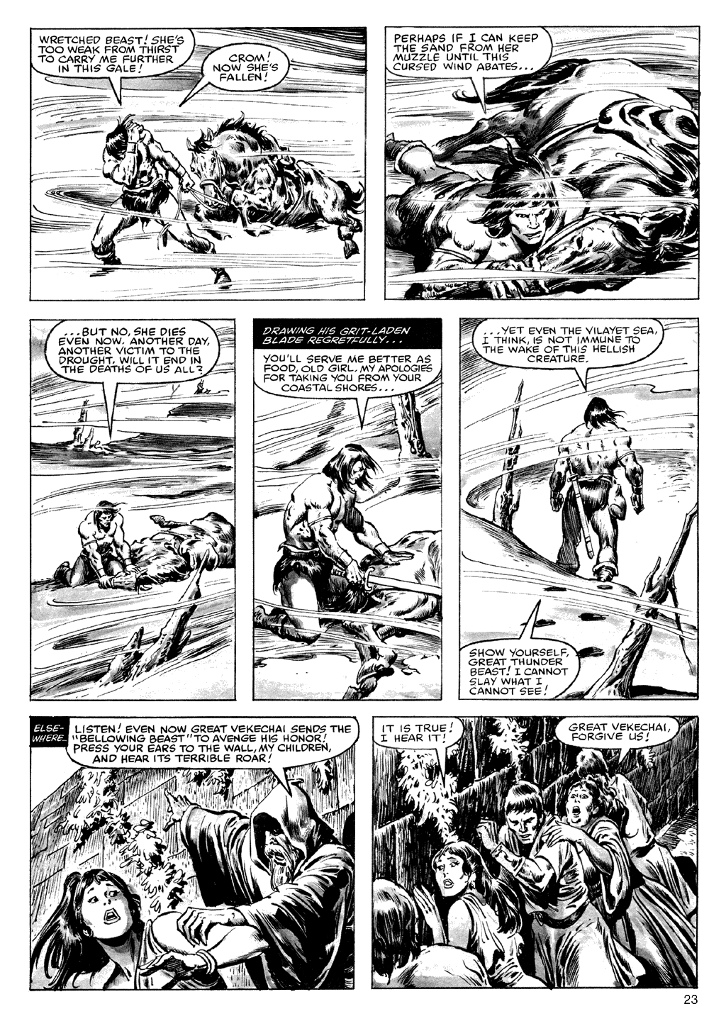 Read online The Savage Sword Of Conan comic -  Issue #72 - 23