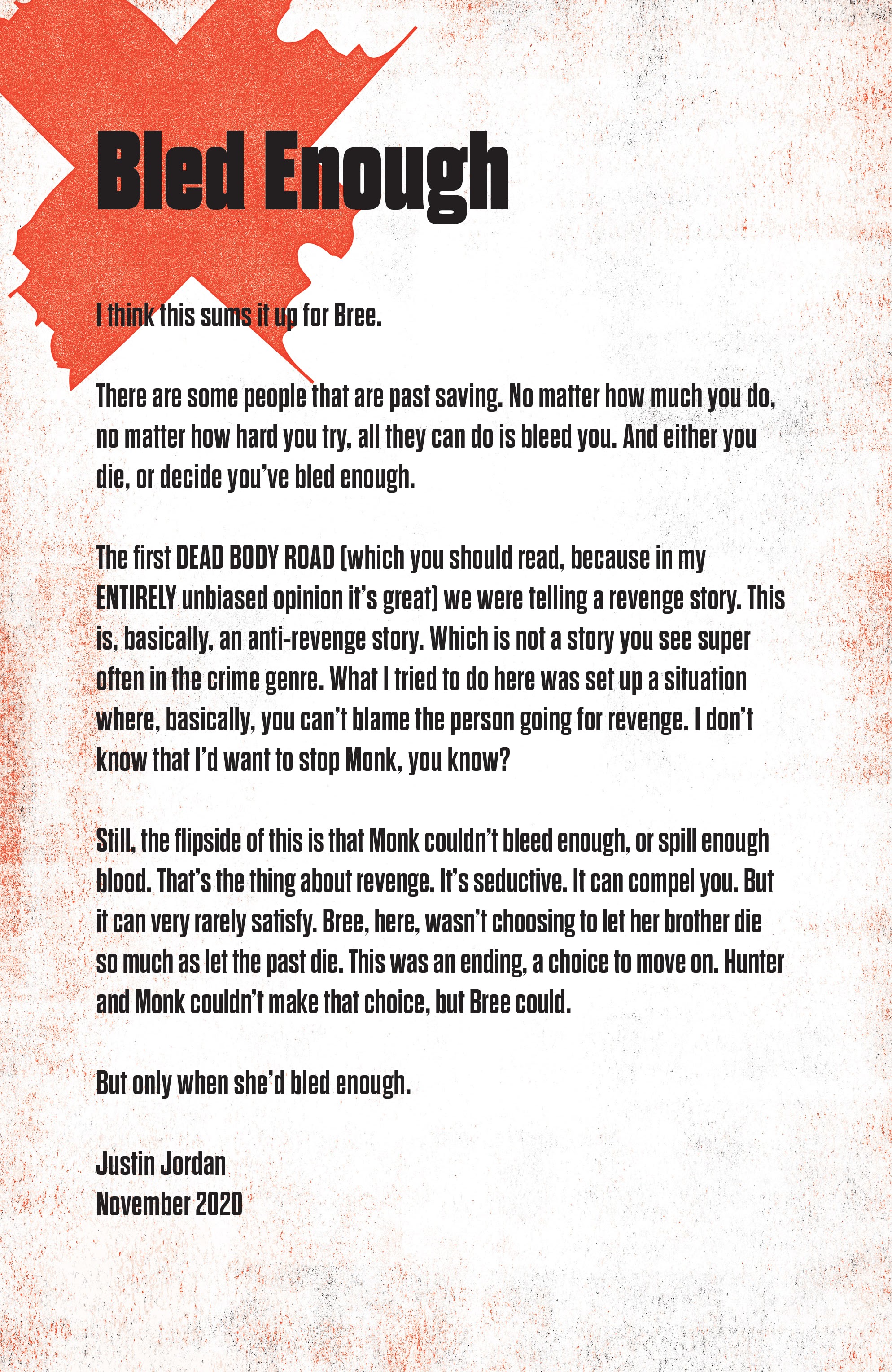 Read online Dead Body Road: Bad Blood comic -  Issue #6 - 26