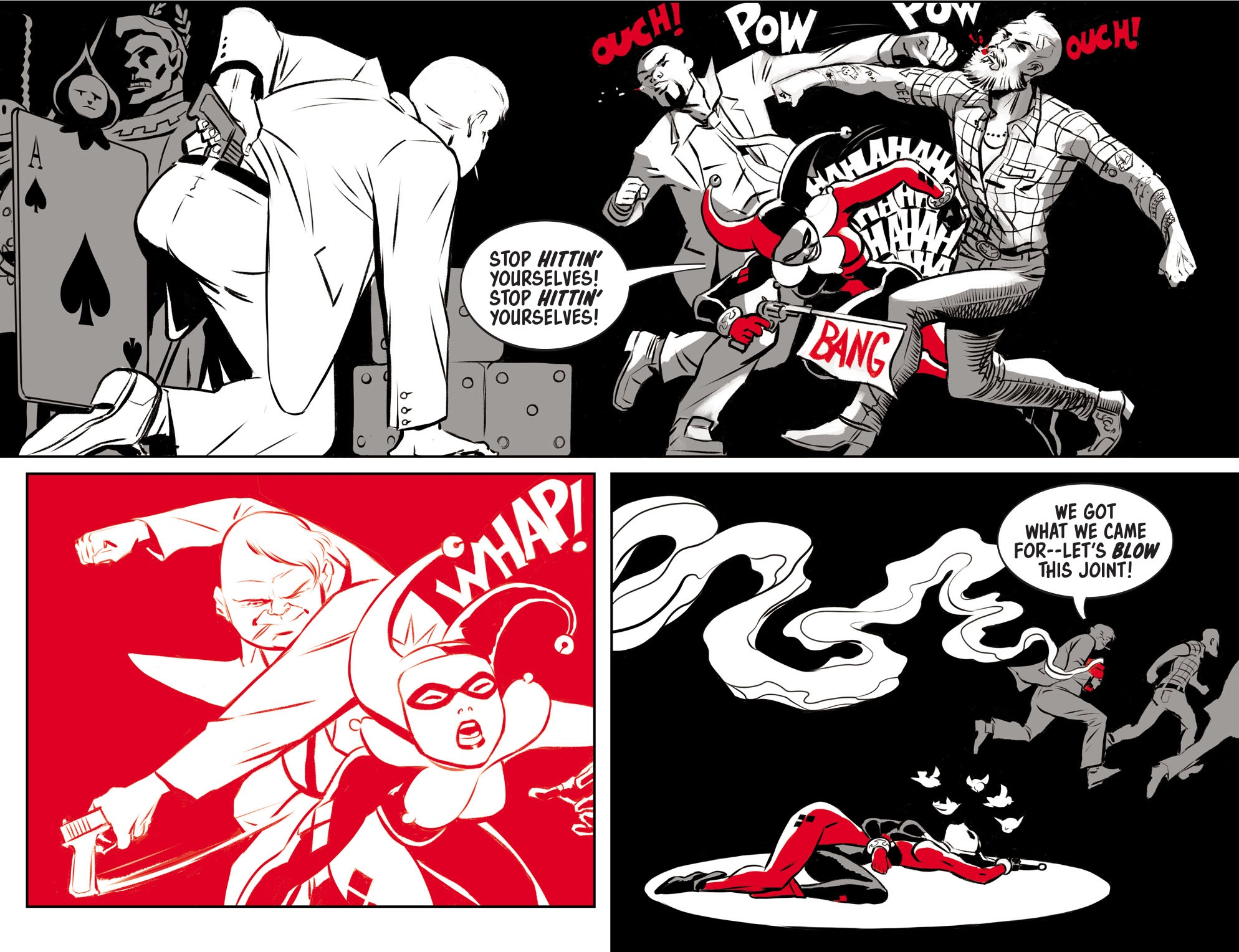 Read online Harley Quinn Black   White   Red comic -  Issue #3 - 9