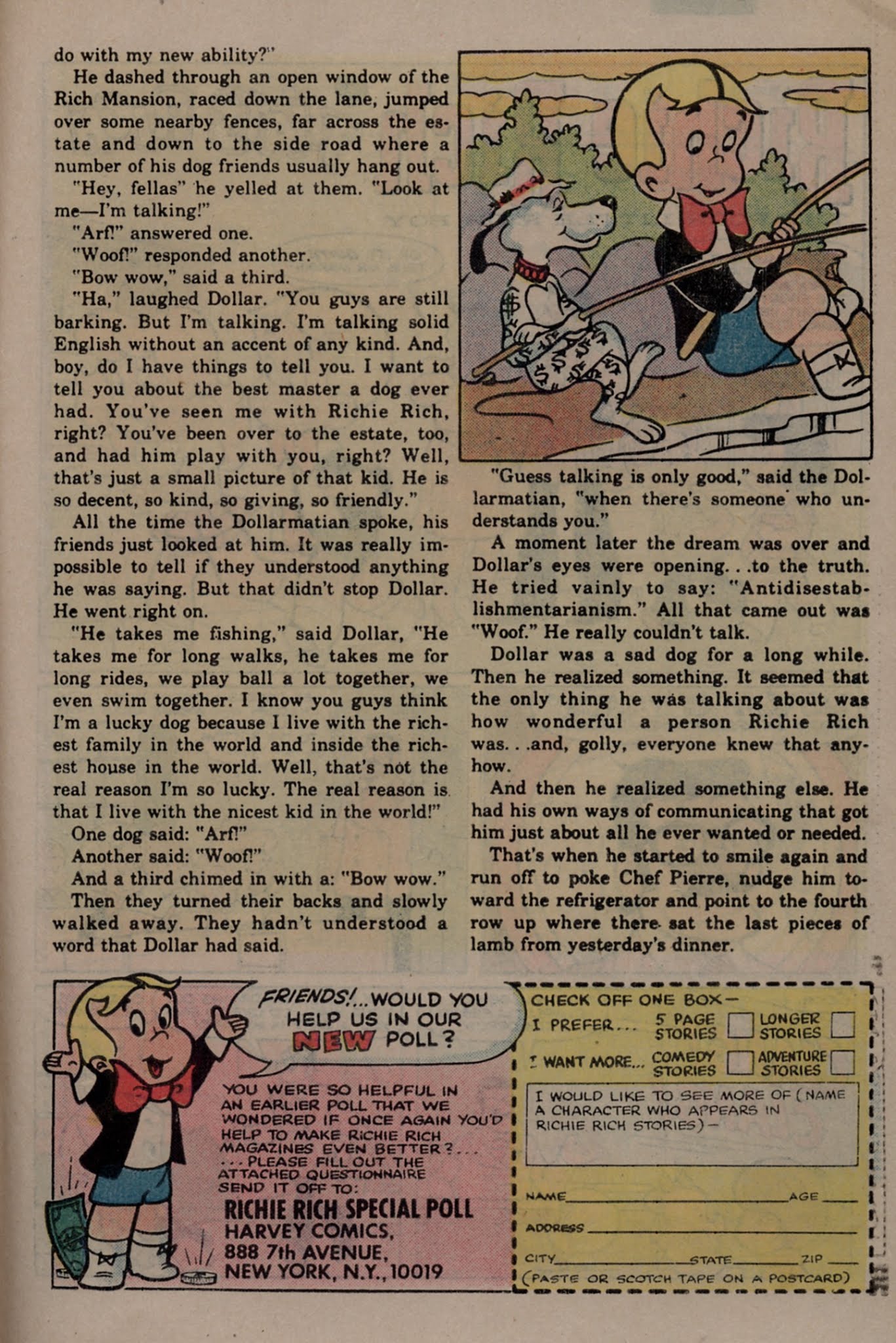 Read online Richie Rich & Dollar the Dog comic -  Issue #24 - 27