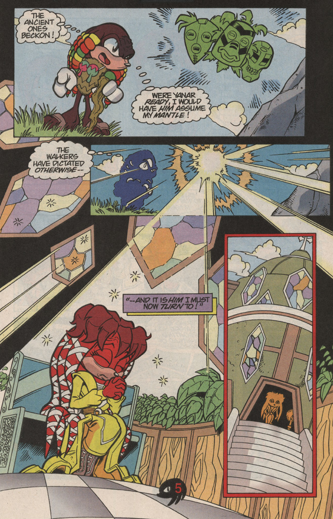 Read online Knuckles the Echidna comic -  Issue #10 - 11
