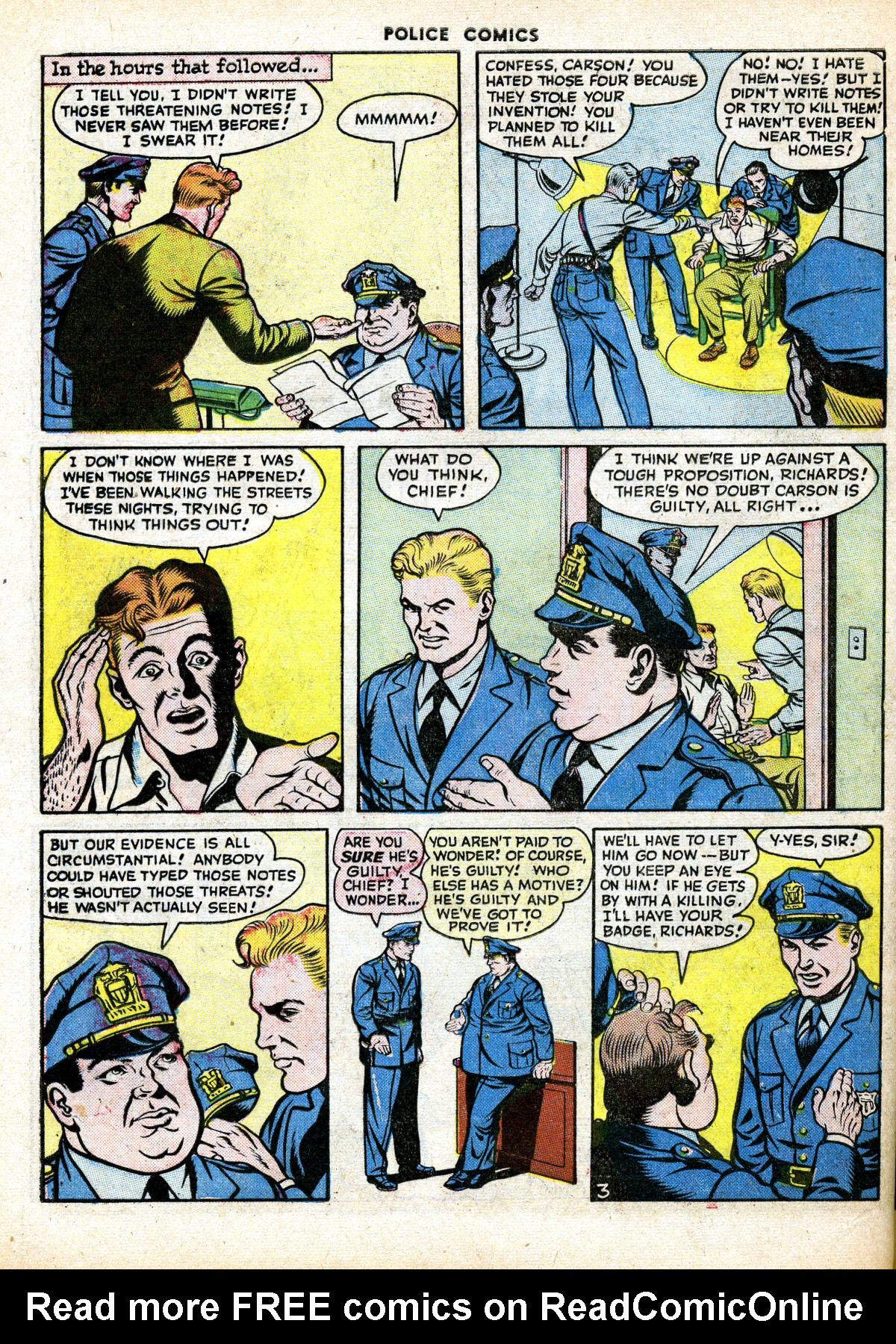 Read online Police Comics comic -  Issue #63 - 50