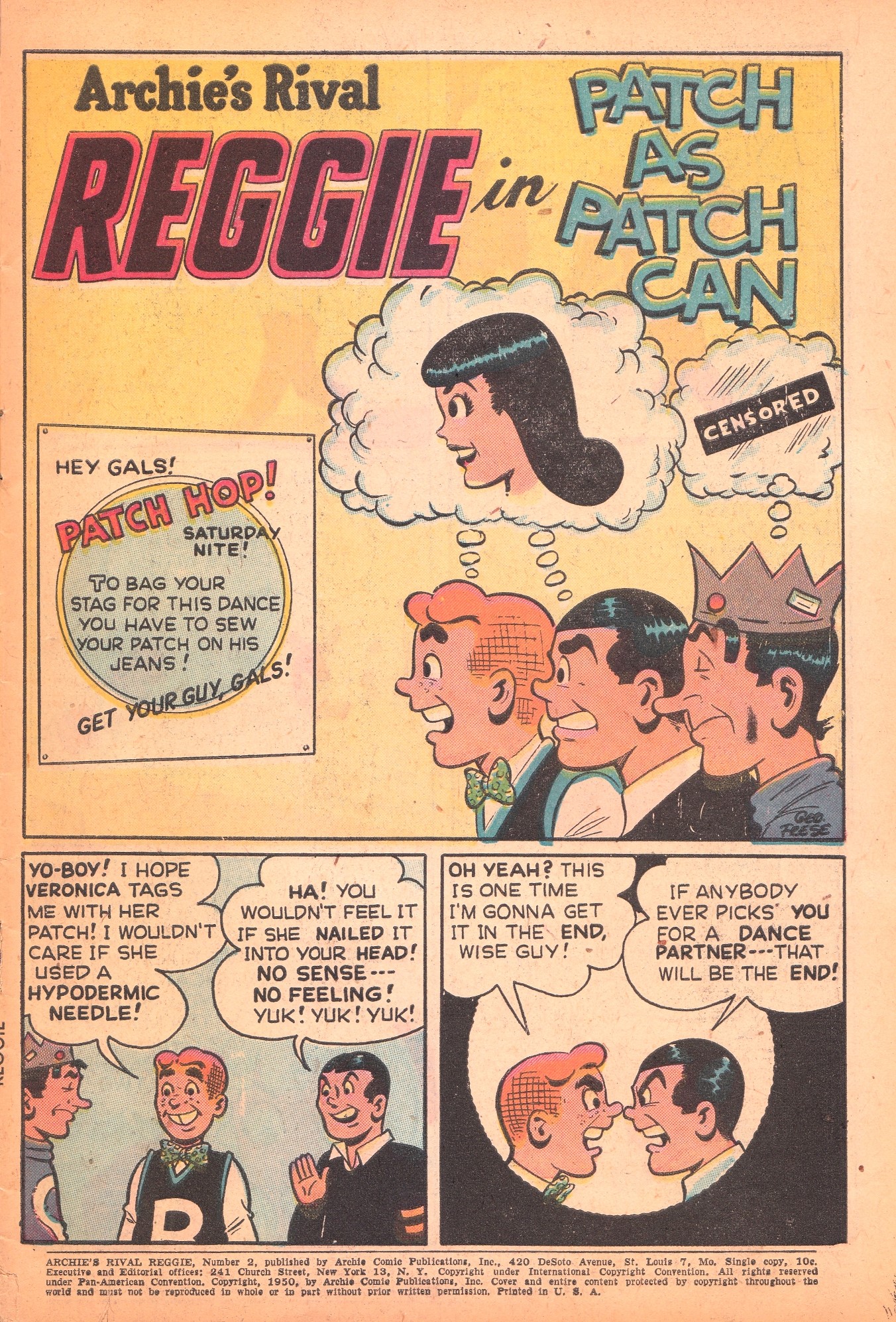 Read online Archie's Rival Reggie comic -  Issue #2 - 3
