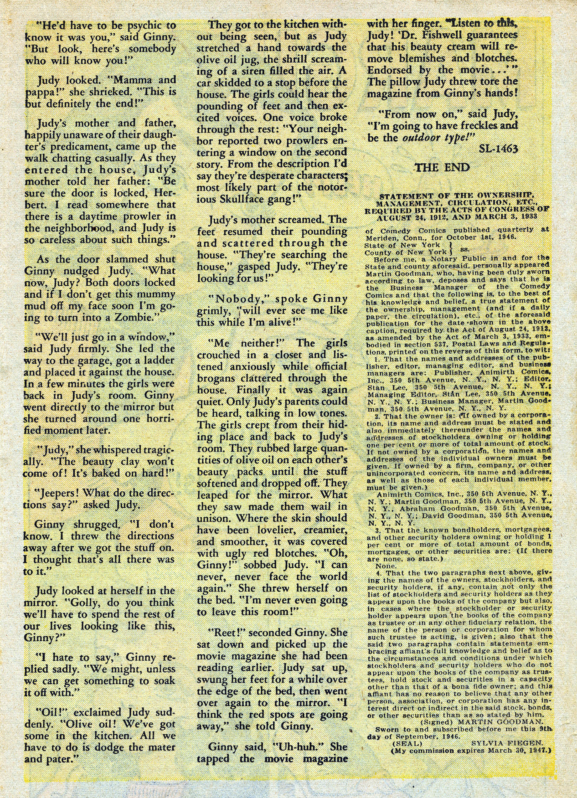 Read online Margie Comics comic -  Issue #36 - 27