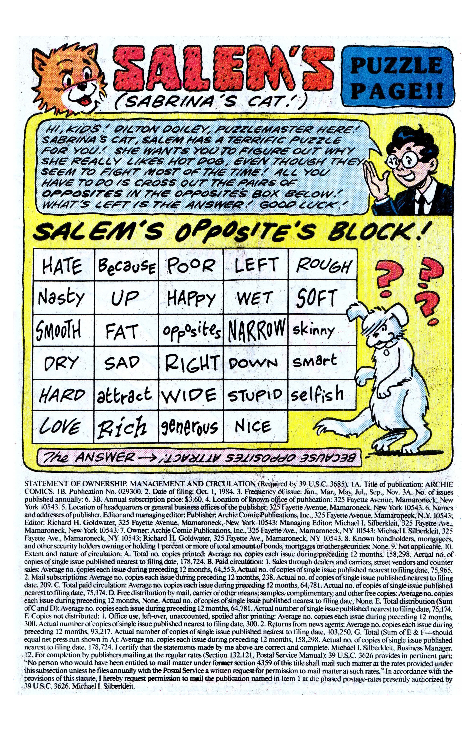 Read online Archie (1960) comic -  Issue #335 - 19