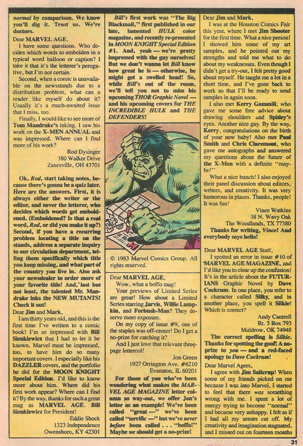 Read online Marvel Age comic -  Issue #13 - 33