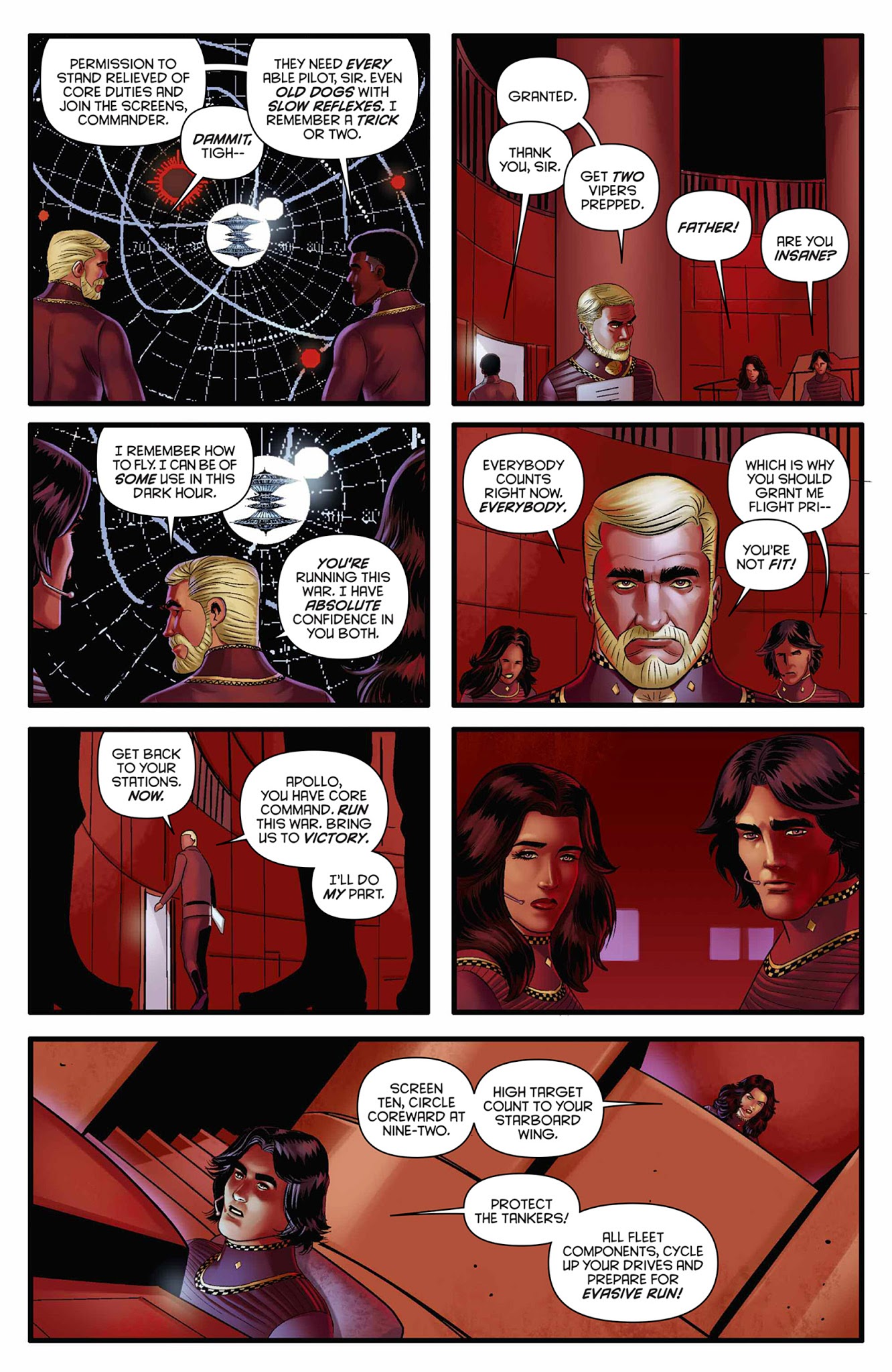 Read online Classic Battlestar Galactica: The Death of Apollo comic -  Issue #6 - 9