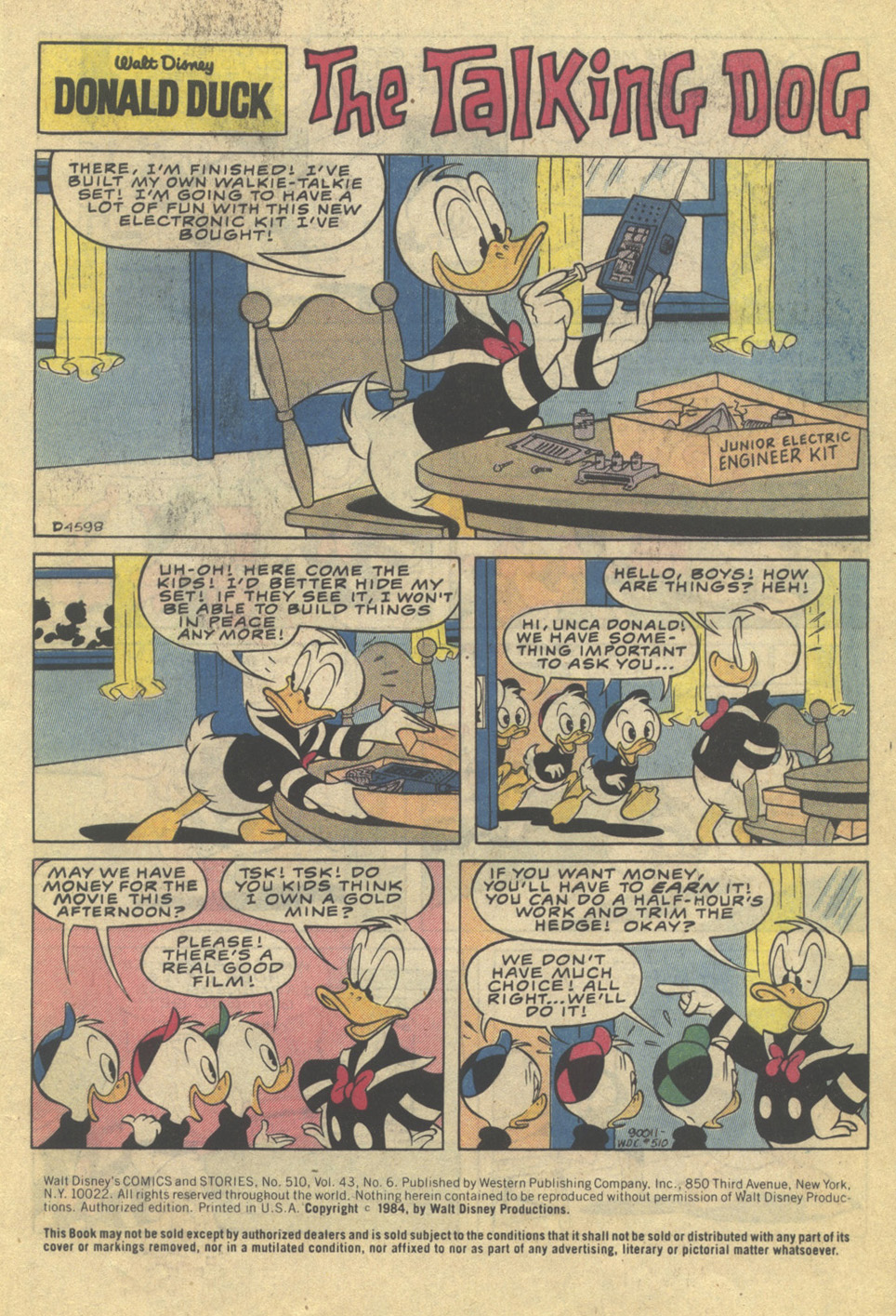 Read online Walt Disney's Comics and Stories comic -  Issue #510 - 3