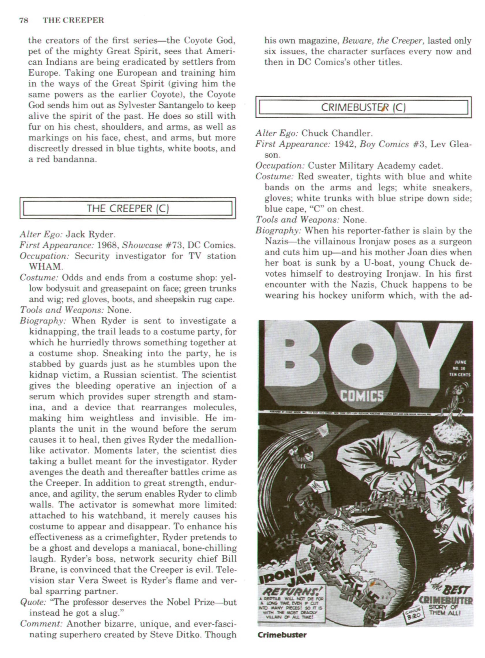 Read online The Encyclopedia of Superheroes comic -  Issue # TPB (Part 1) - 96