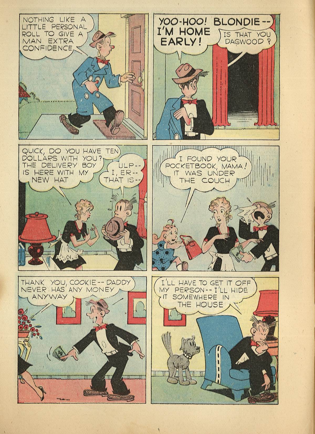 Read online Blondie Comics (1947) comic -  Issue #14 - 6