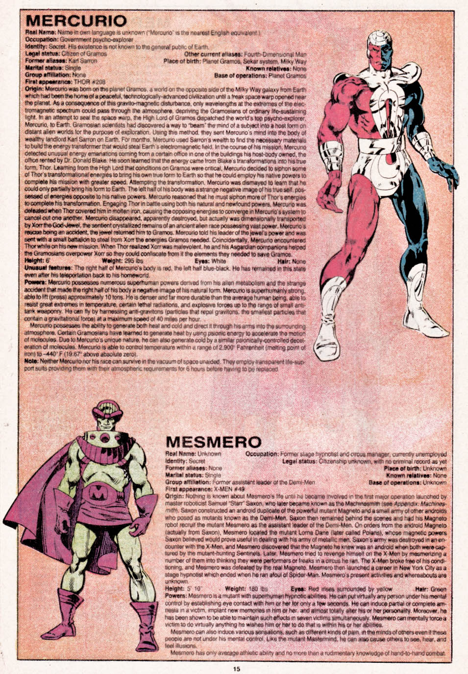 Read online The Official Handbook of the Marvel Universe comic -  Issue #7 - 16