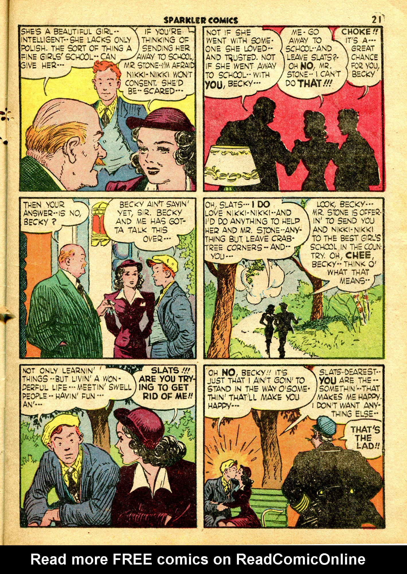 Read online Sparkler Comics comic -  Issue #17 - 23