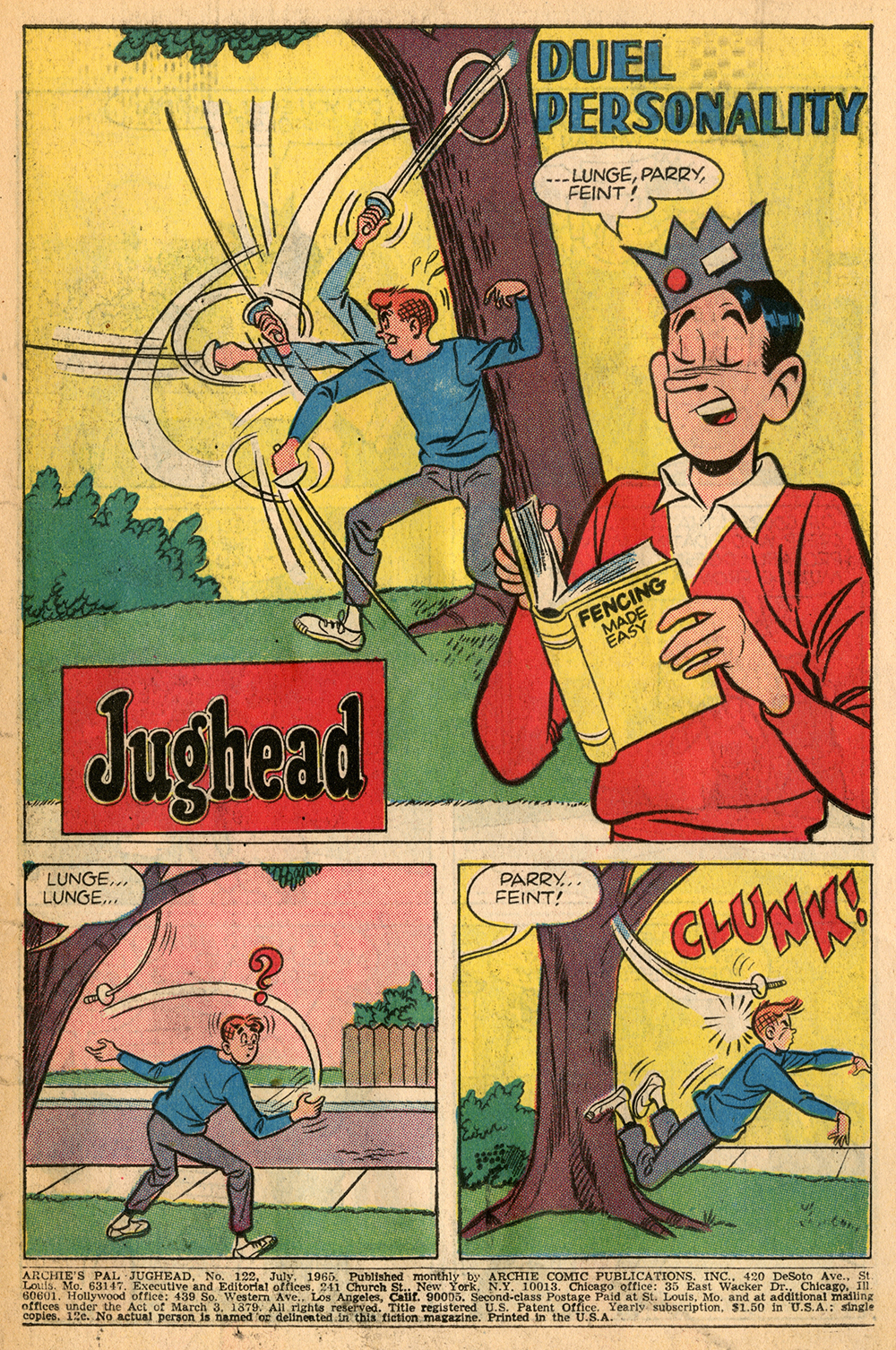 Read online Archie's Pal Jughead comic -  Issue #122 - 3