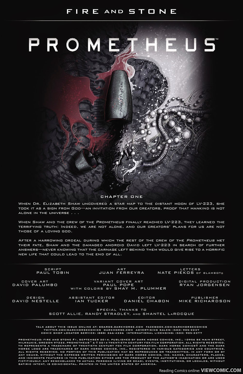 Read online Prometheus: Fire and Stone comic -  Issue #1 - 2