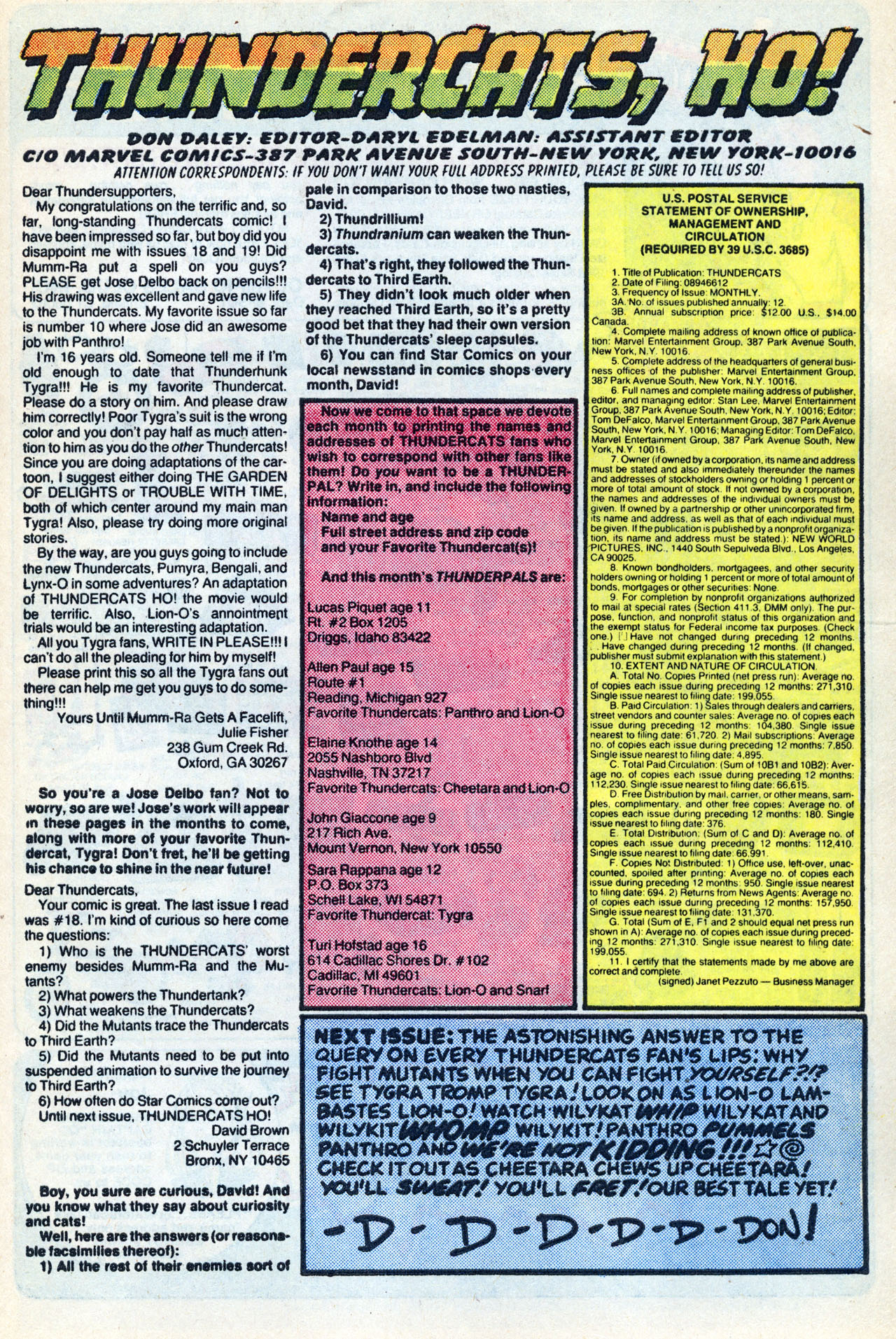 Read online ThunderCats (1985) comic -  Issue #23 - 33