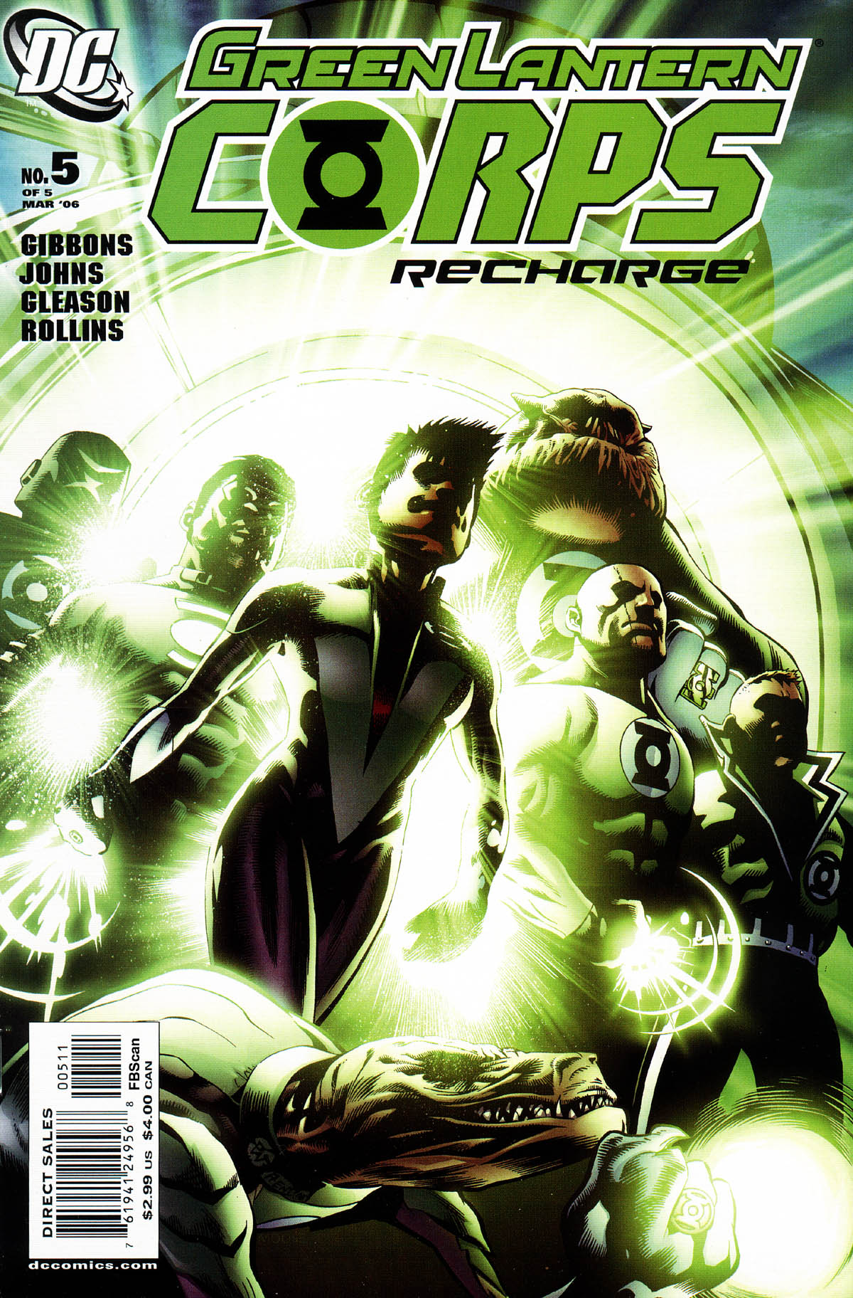 Read online Green Lantern Corps: Recharge comic -  Issue #5 - 1