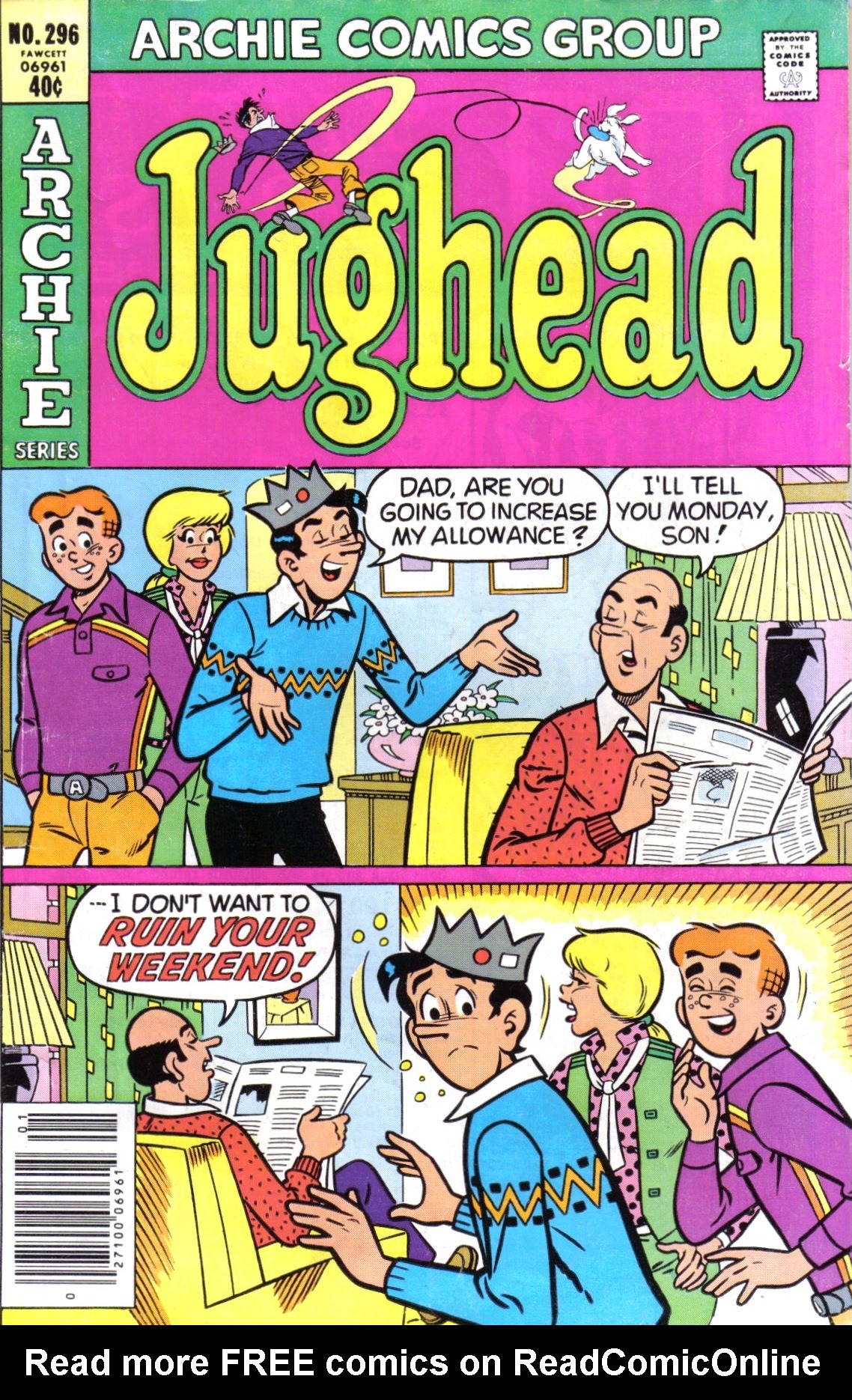 Read online Jughead (1965) comic -  Issue #296 - 1
