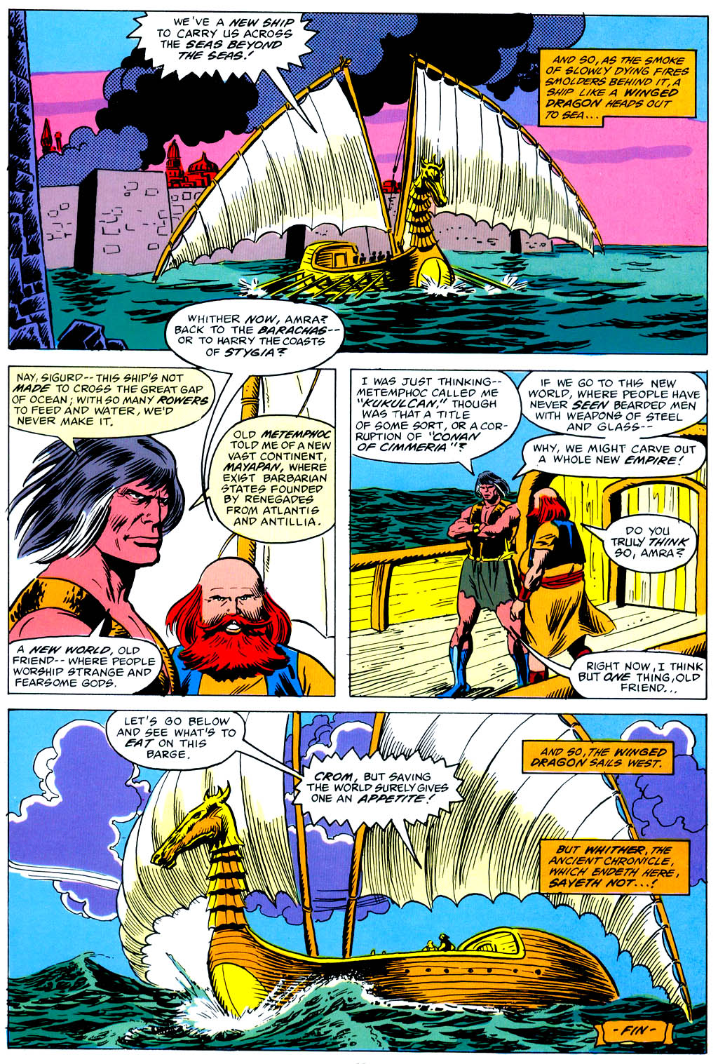 Read online Marvel Graphic Novel comic -  Issue #42 - Conan of the Isles - 96