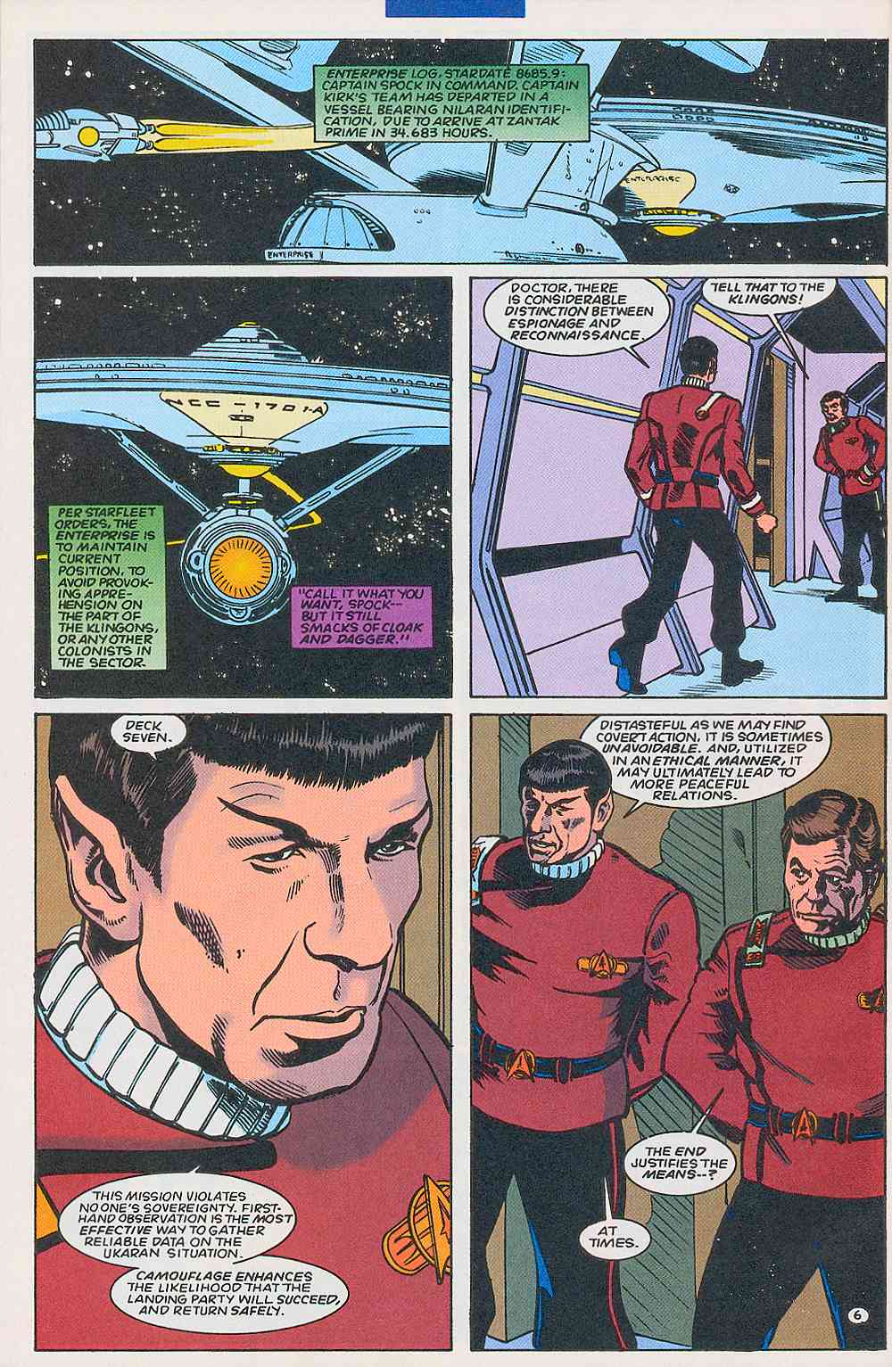 Read online Star Trek (1989) comic -  Issue #69 - 7