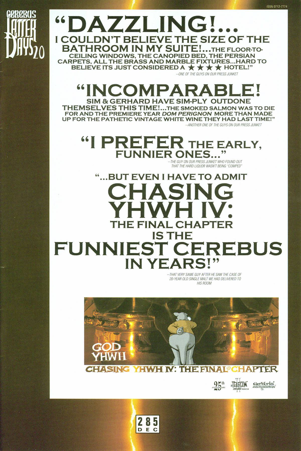 Read online Cerebus comic -  Issue #285 - 1