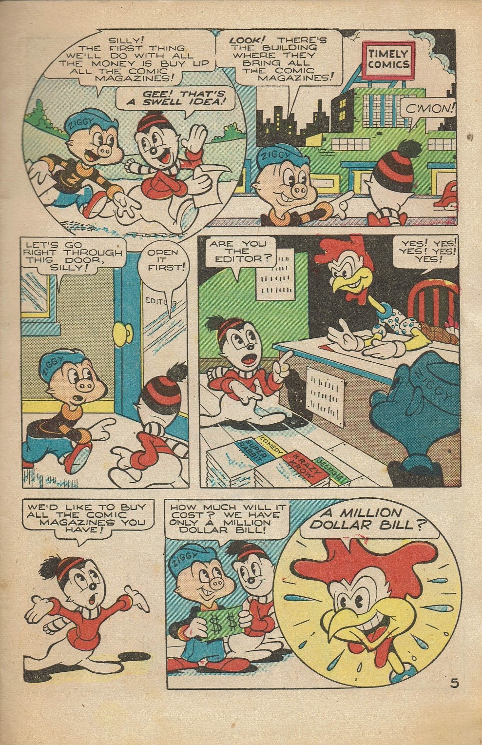 Read online Ziggy Pig-Silly Seal Comics (1944) comic -  Issue #4 - 7