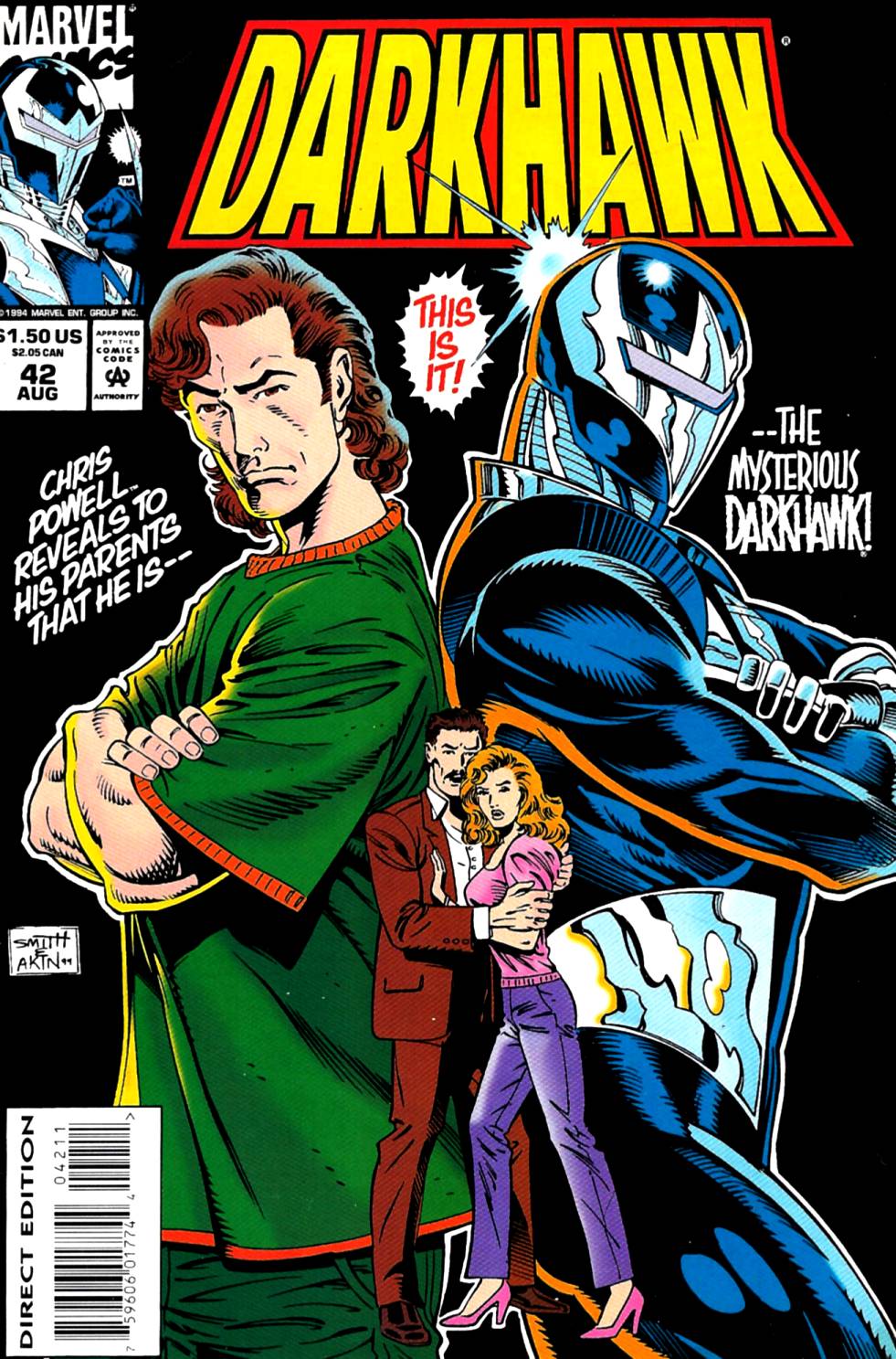 Read online Darkhawk (1991) comic -  Issue #42 - 1