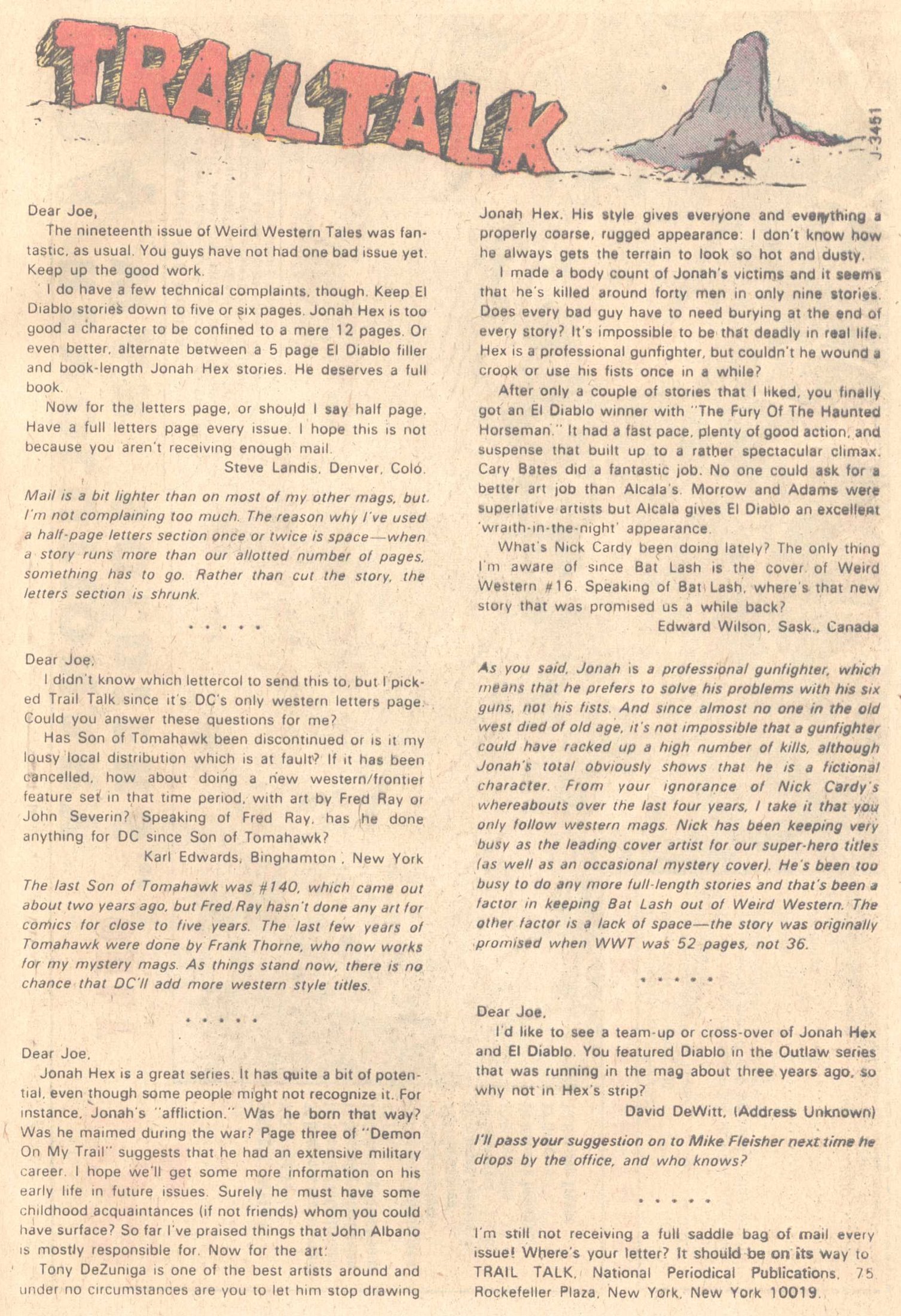 Read online Weird Western Tales (1972) comic -  Issue #23 - 32