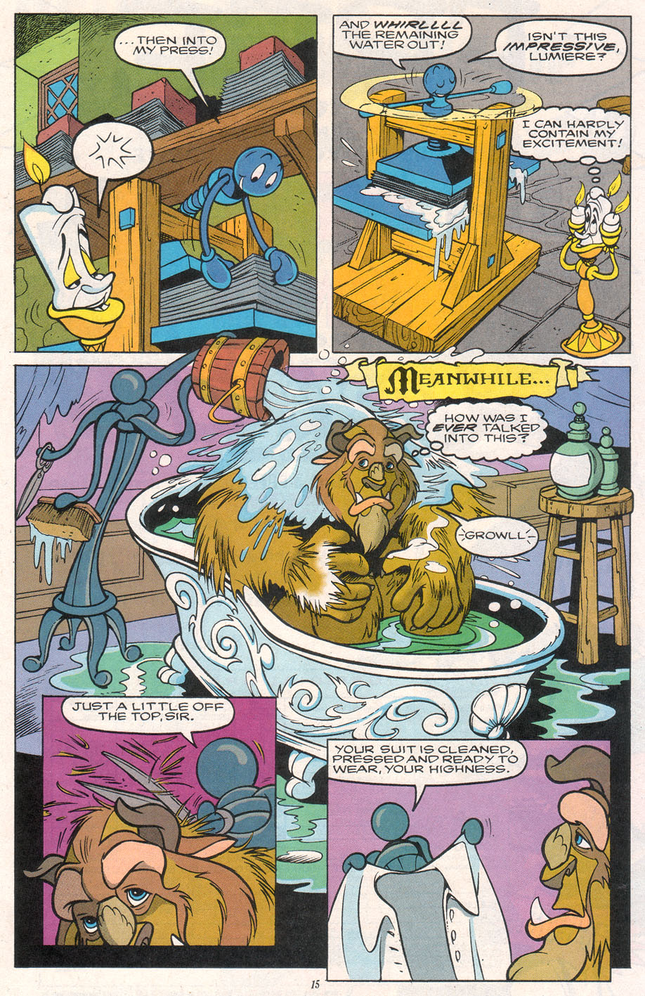 Read online Disney's Beauty and the Beast comic -  Issue #12 - 16