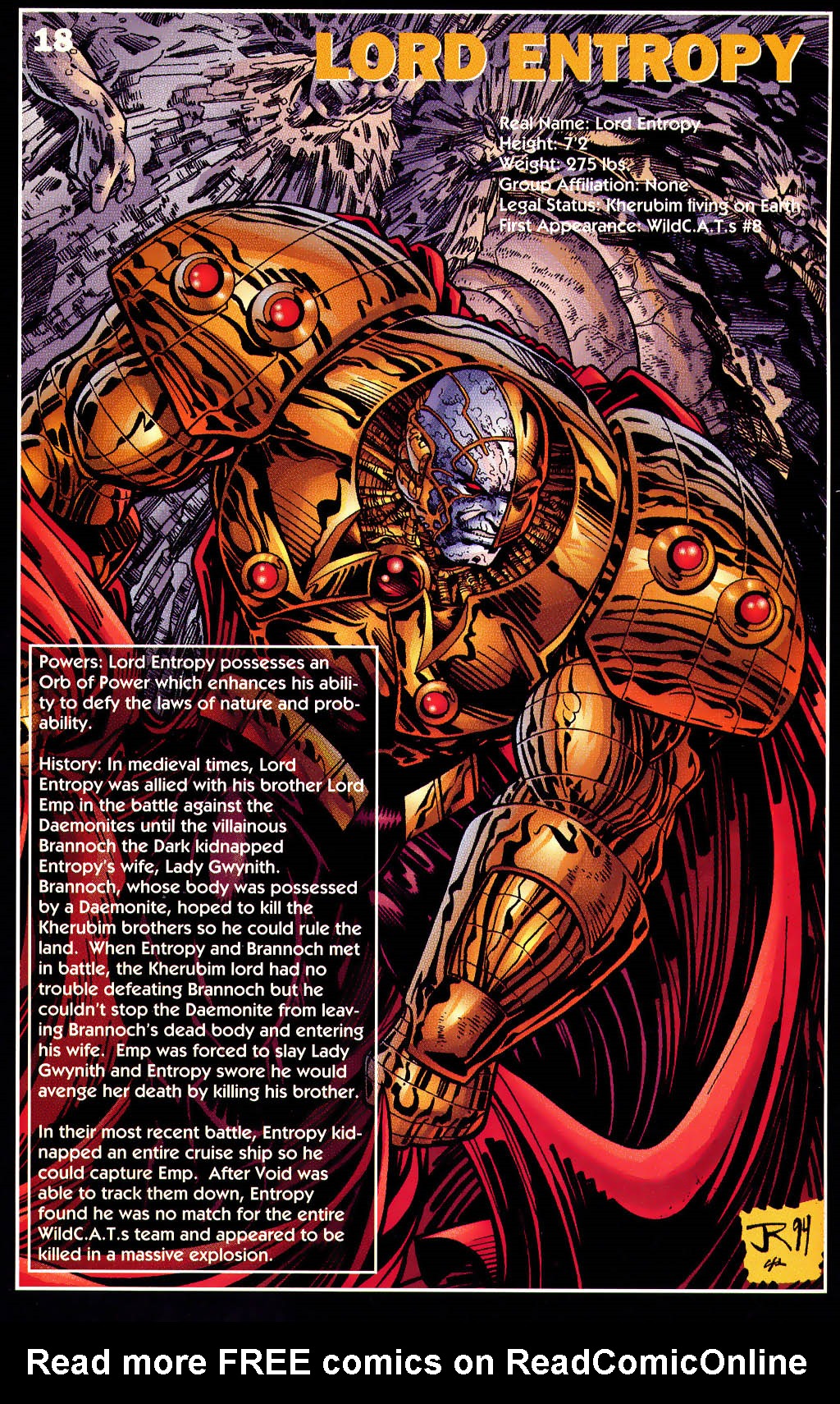 Read online WildC.A.T.s Sourcebook comic -  Issue #2 - 17