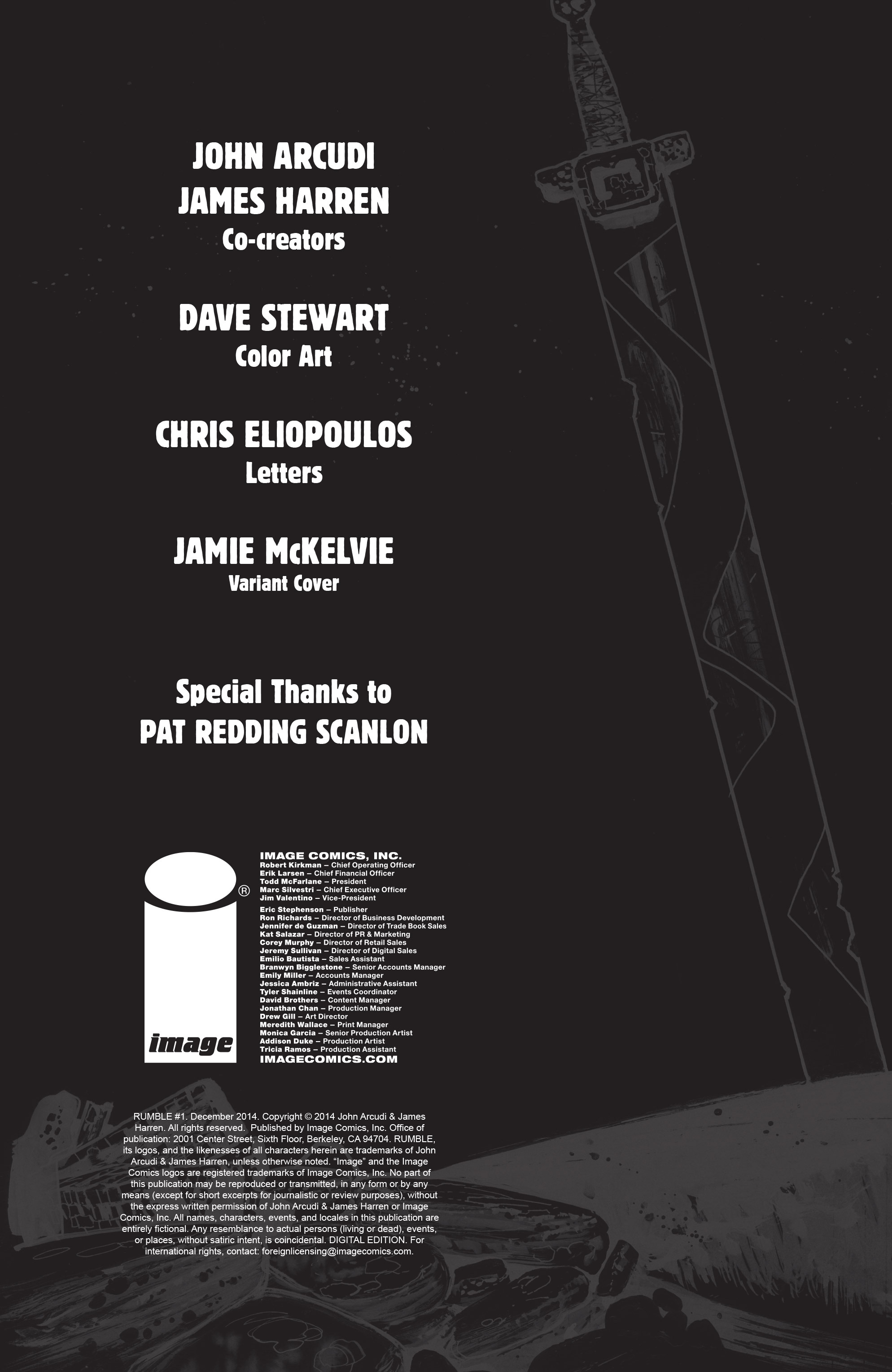 Read online Rumble comic -  Issue #1 - 2