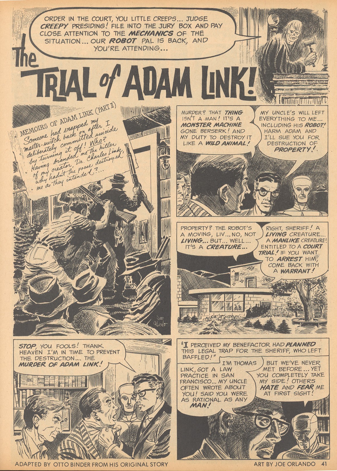Read online Creepy (1964) comic -  Issue #4 - 41