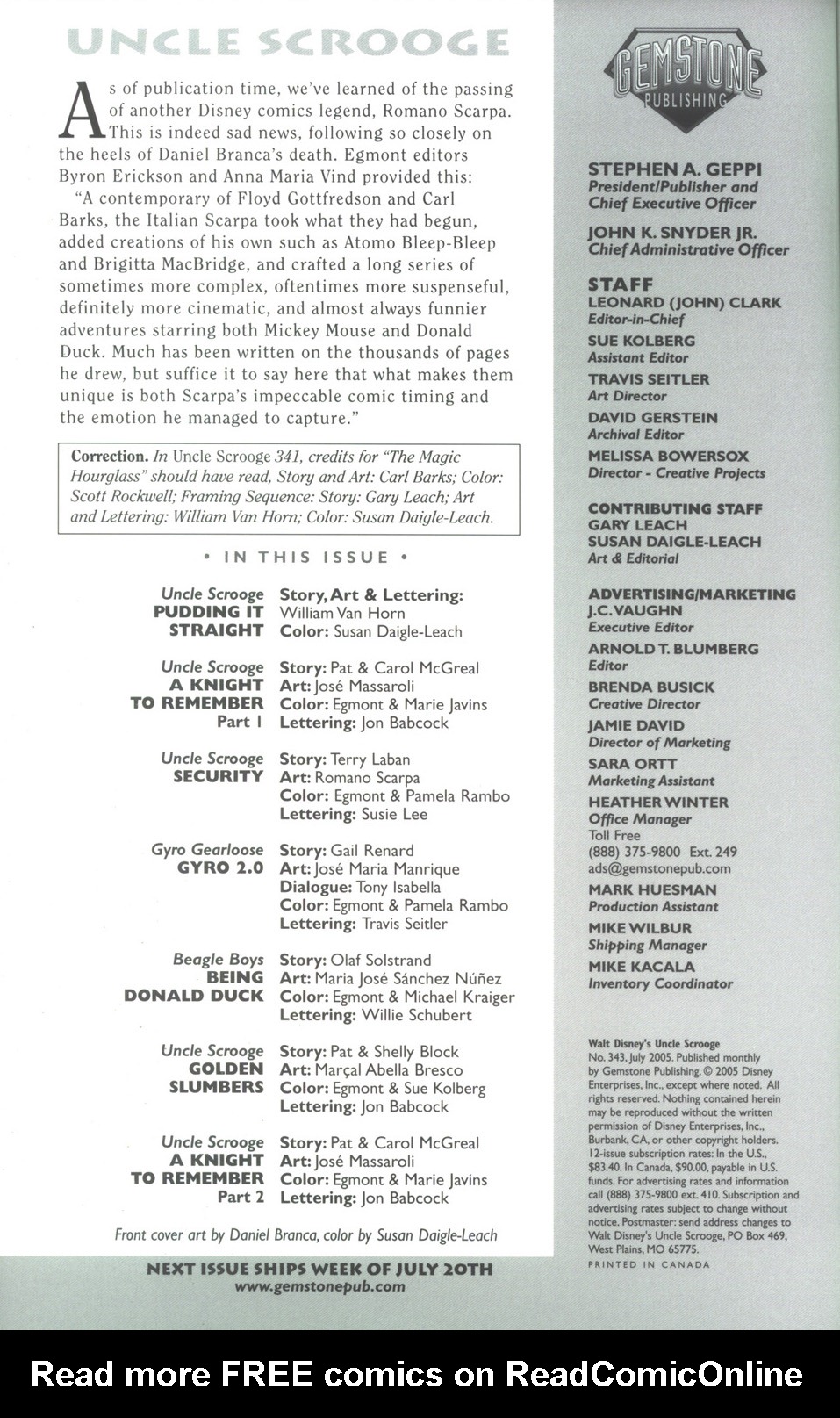 Read online Uncle Scrooge (1953) comic -  Issue #343 - 2