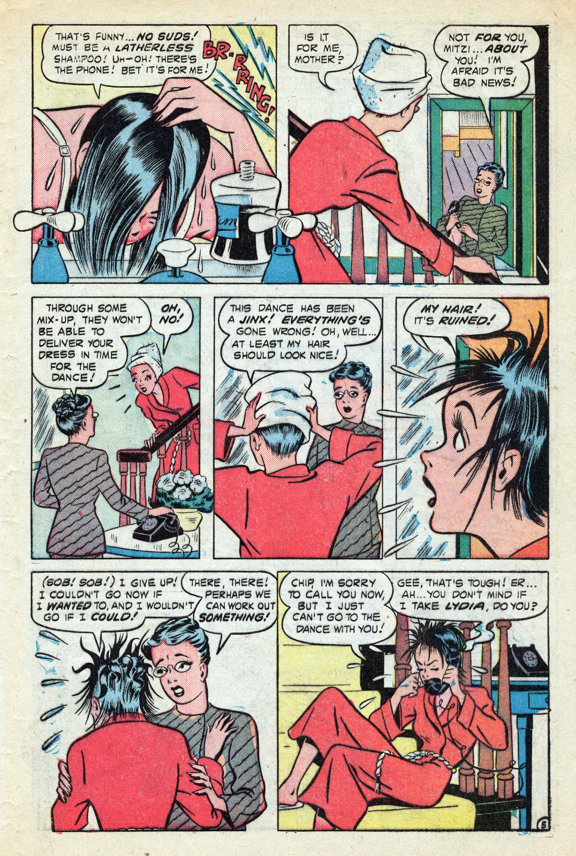 Read online Mitzi's Boy Friend comic -  Issue #5 - 29