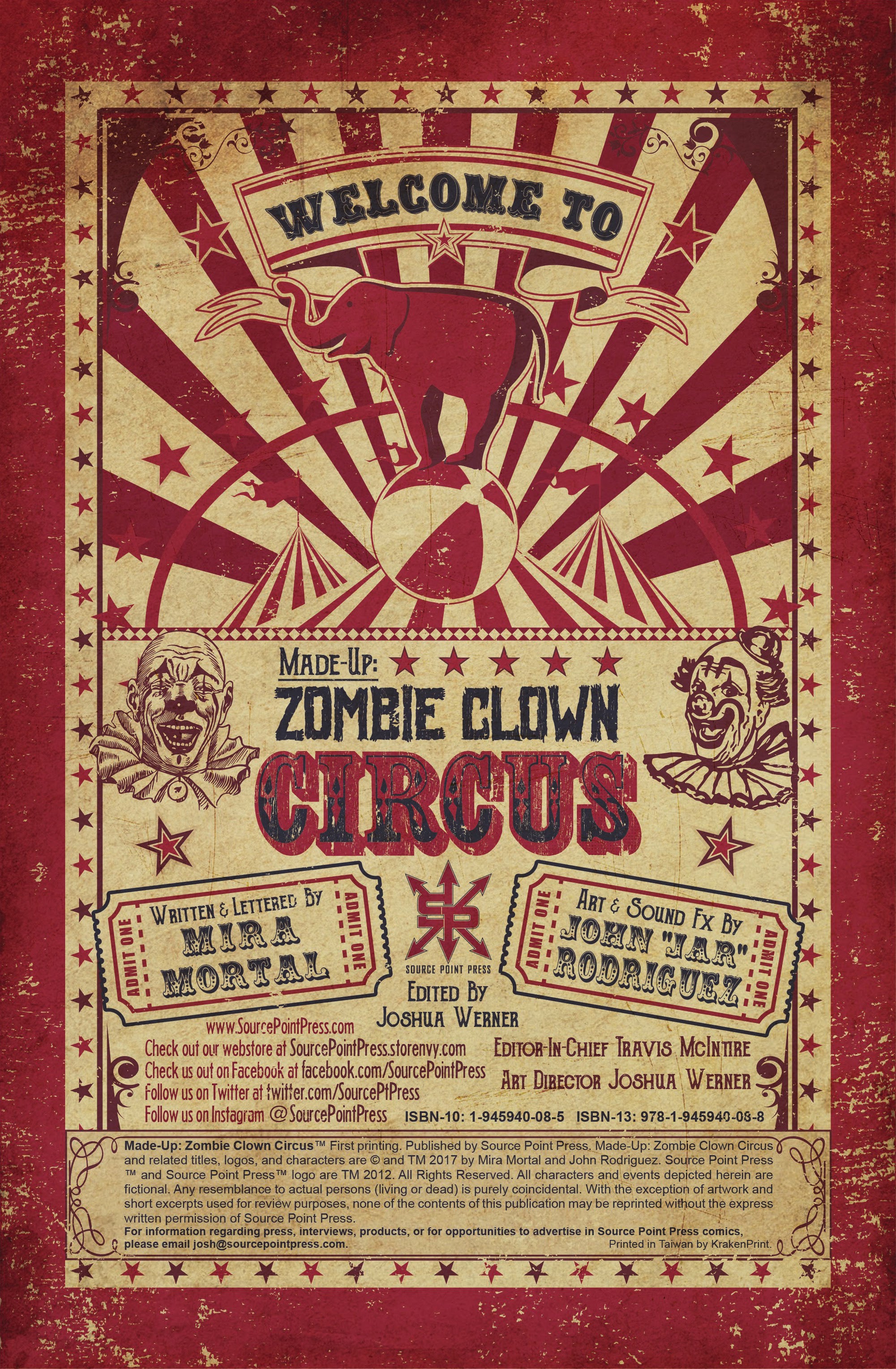 Read online Made Up: Zombie Clown Circus comic -  Issue # Full - 2