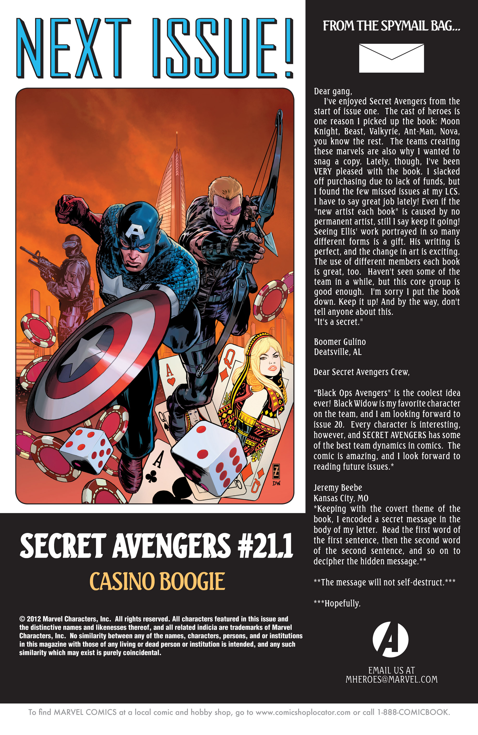 Read online Secret Avengers (2010) comic -  Issue #21 - 22