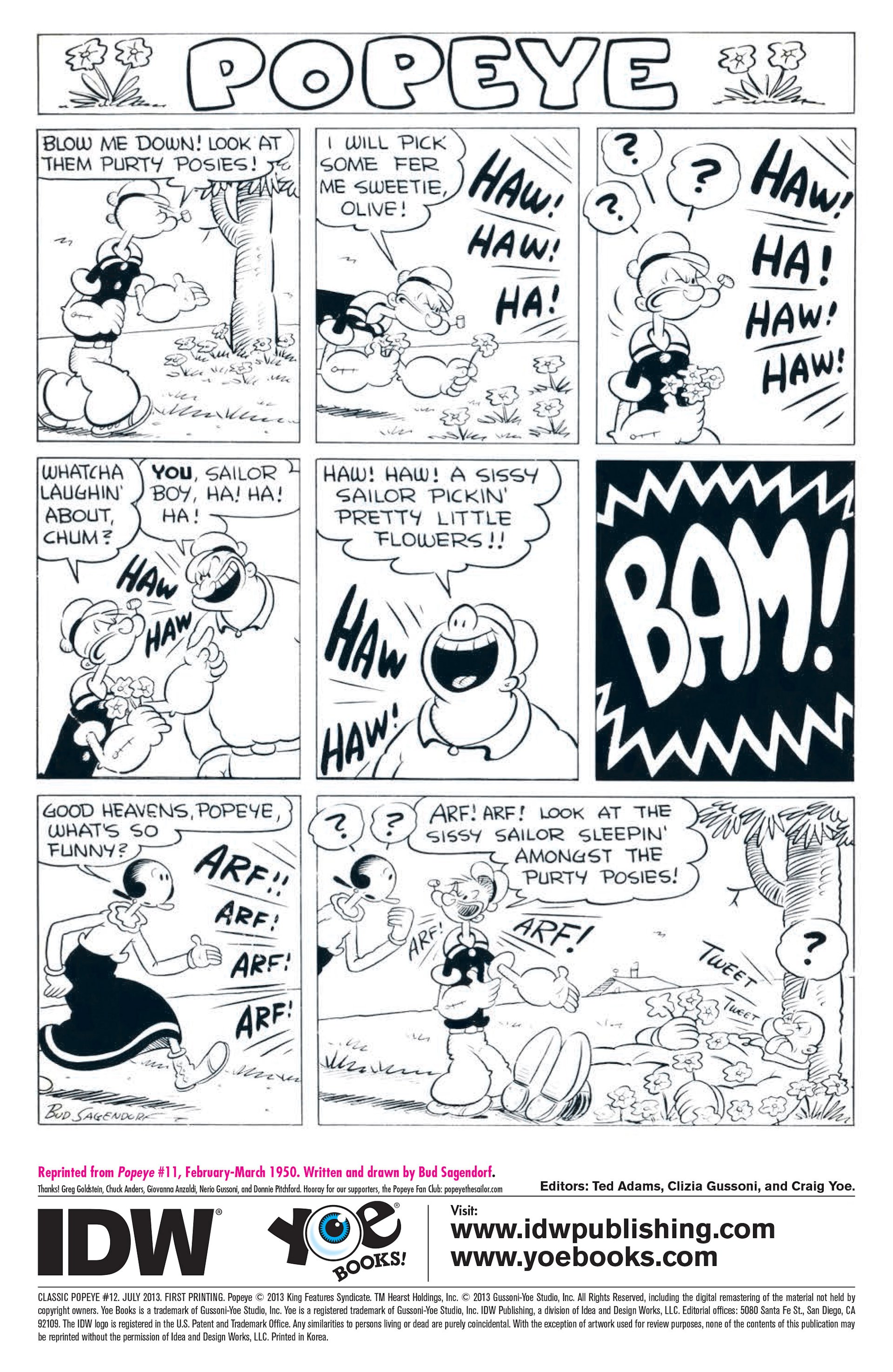 Read online Classic Popeye comic -  Issue #12 - 2