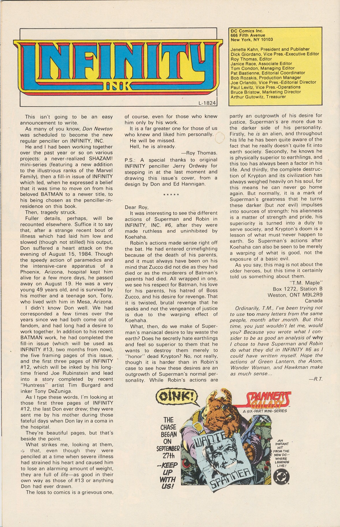 Read online Infinity Inc. (1984) comic -  Issue #11 - 34