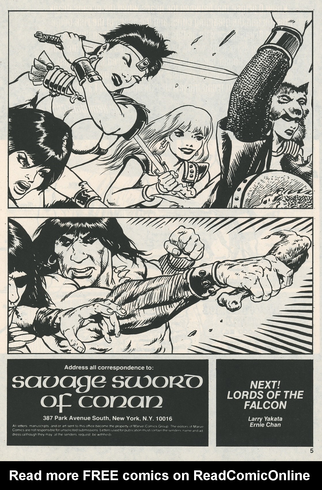 Read online The Savage Sword Of Conan comic -  Issue #115 - 5