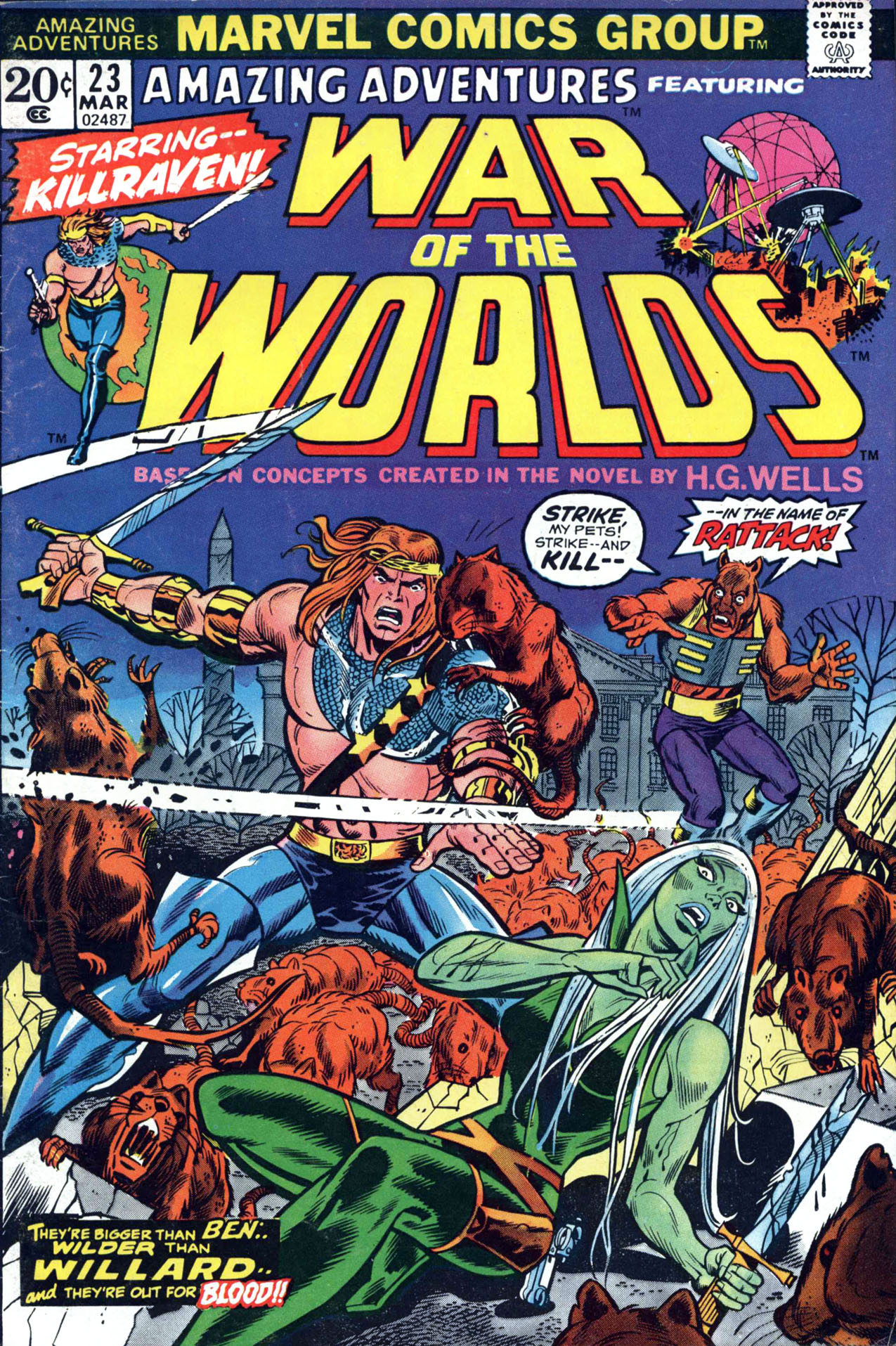 Read online Amazing Adventures (1970) comic -  Issue #23 - 1