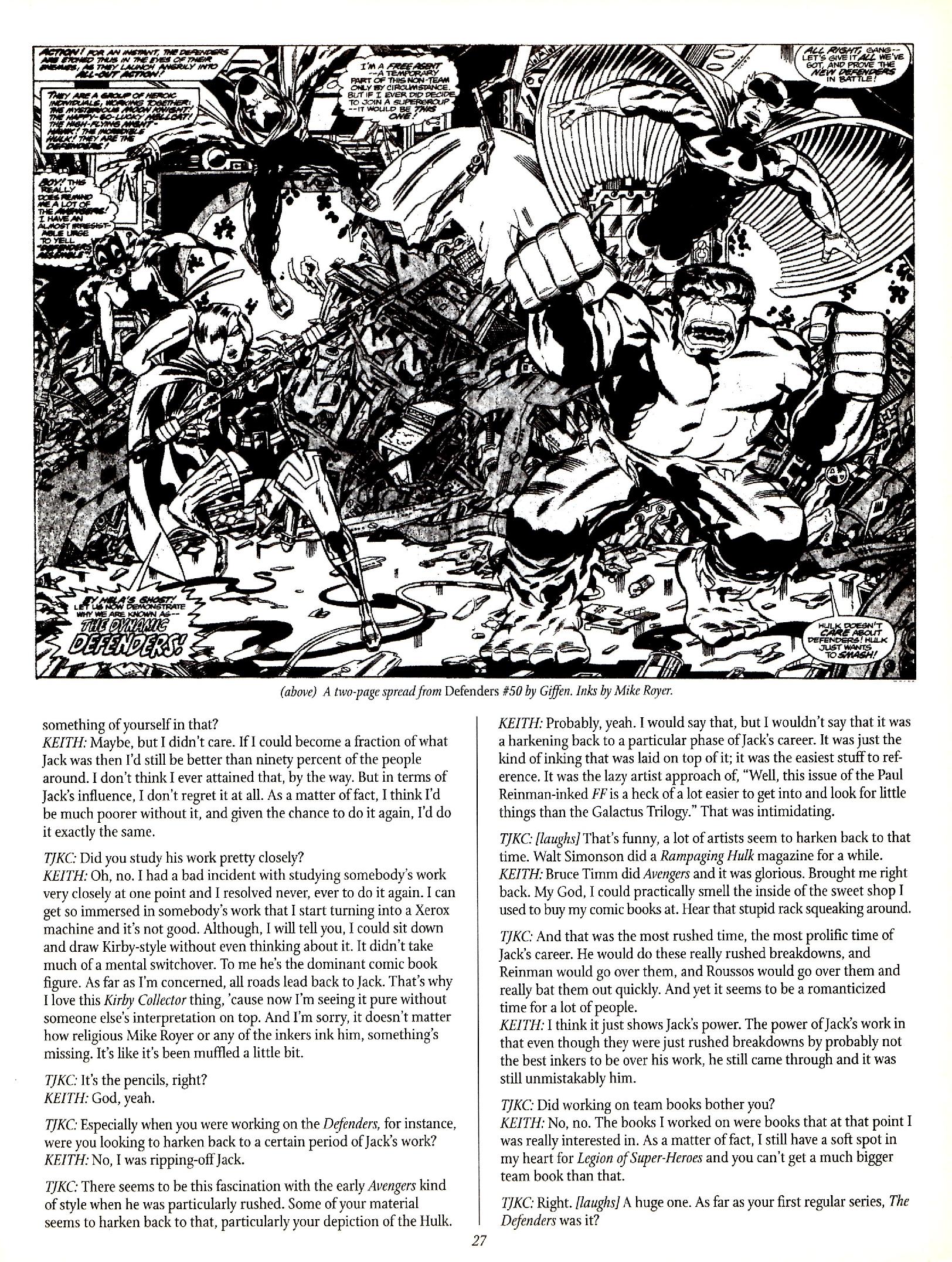 Read online The Jack Kirby Collector comic -  Issue #29 - 27