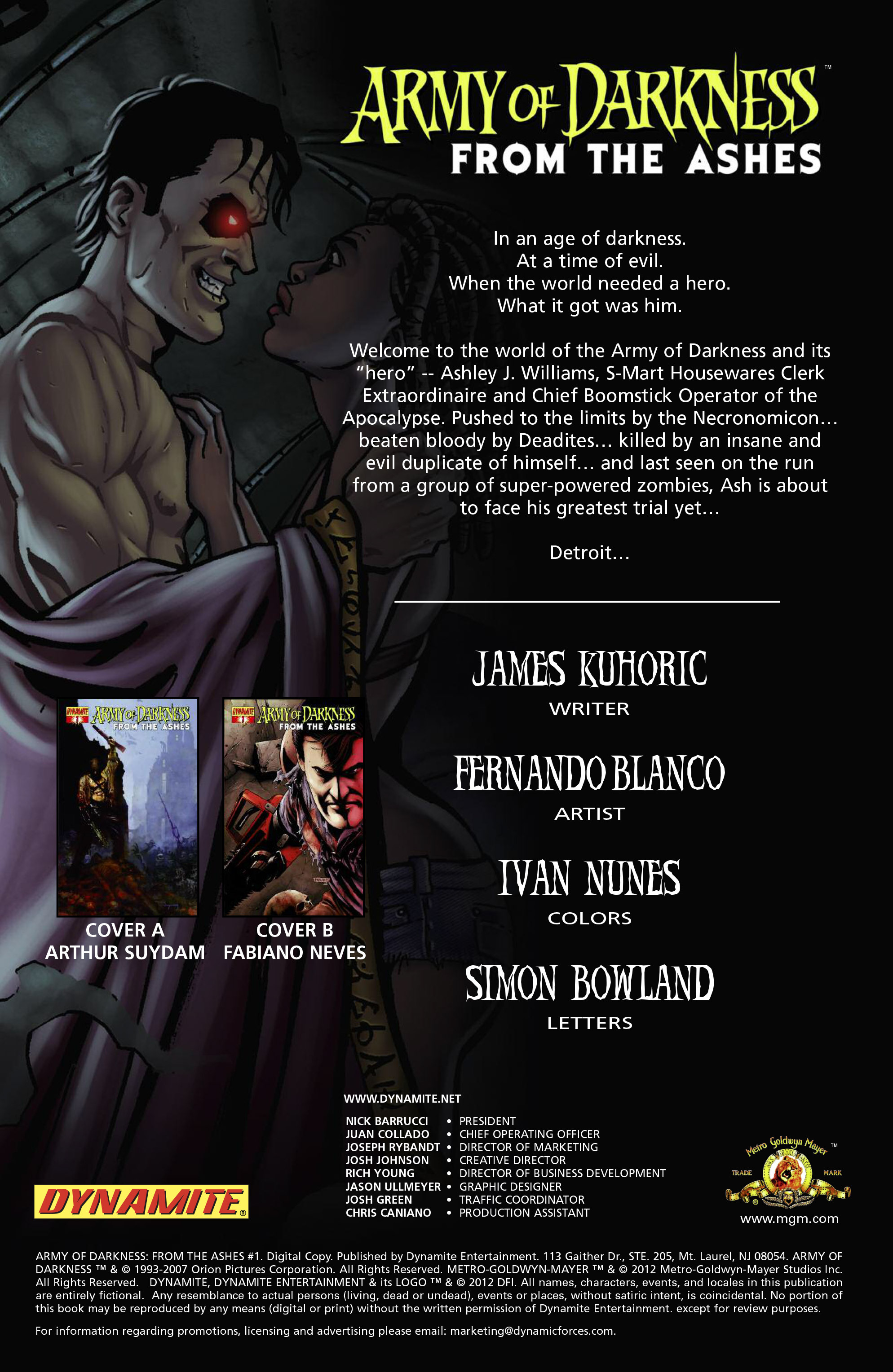 Read online Army of Darkness From the Ashes comic Issue Army of