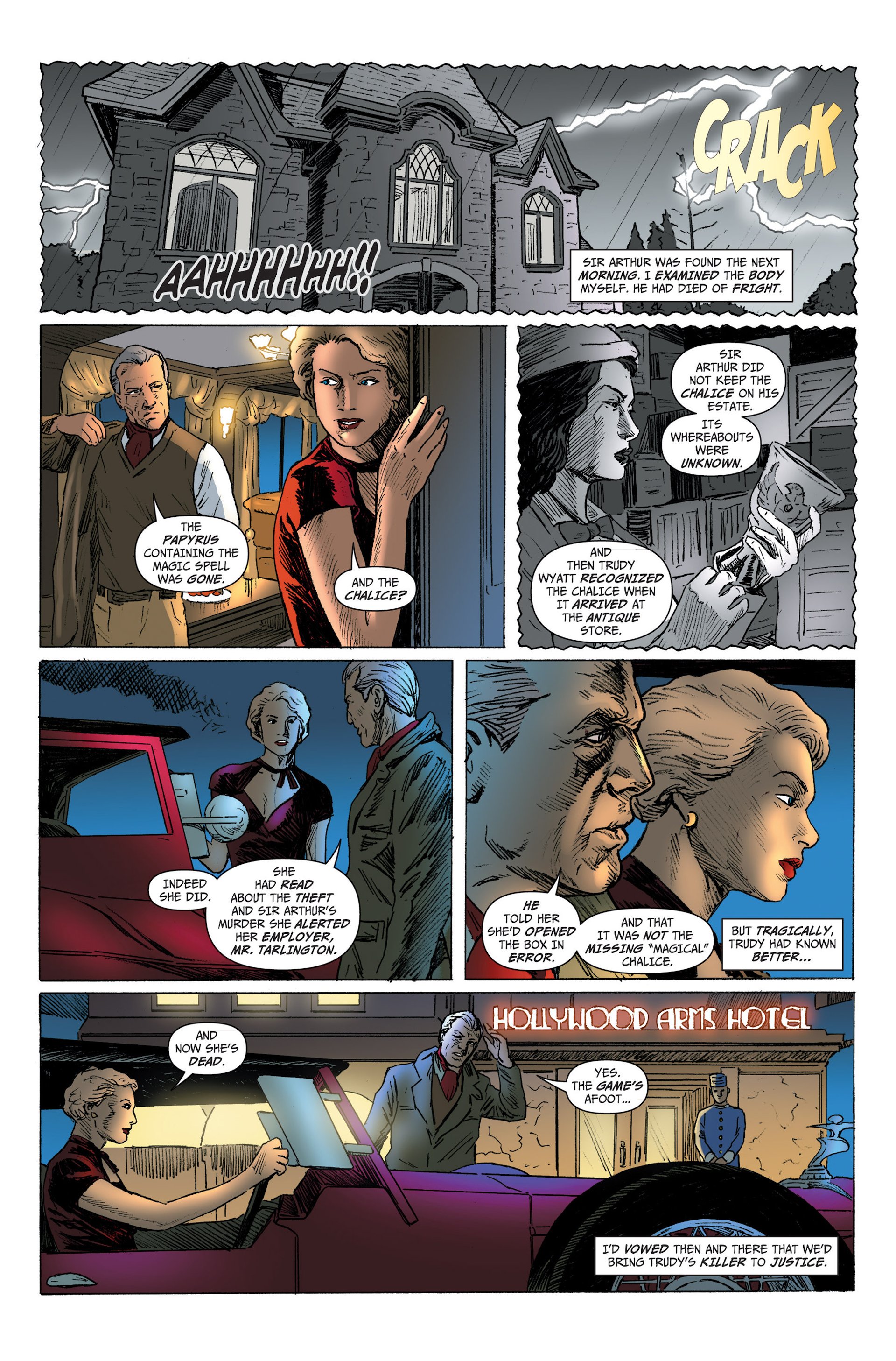 Read online Domino Lady/Sherlock Holmes comic -  Issue #1 - 7
