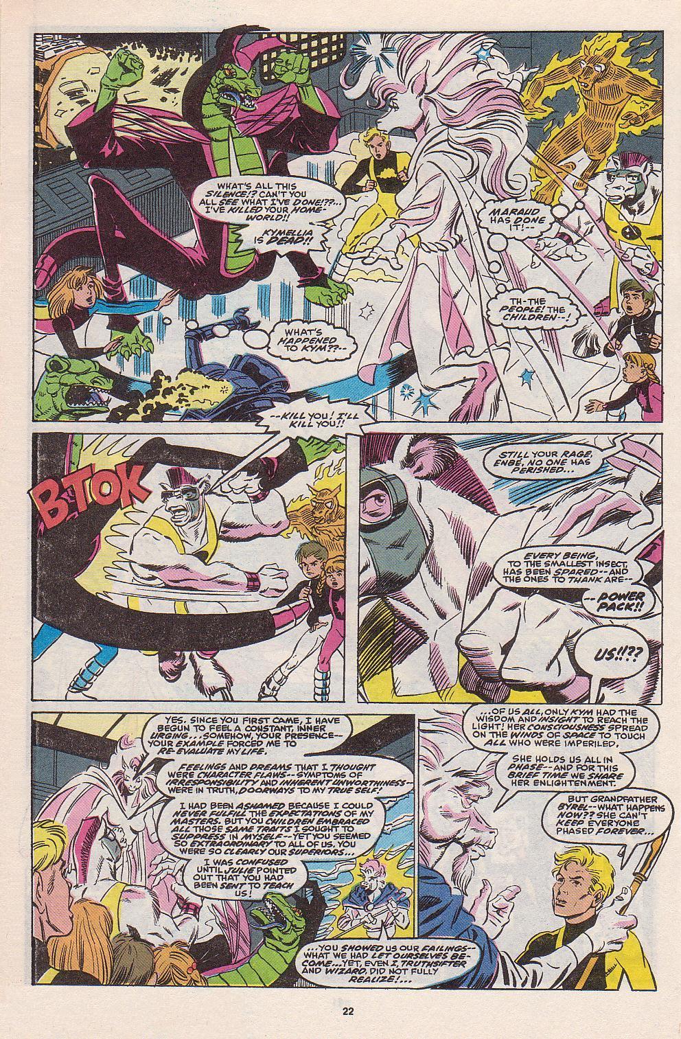 Read online Power Pack (1984) comic -  Issue #52 - 19