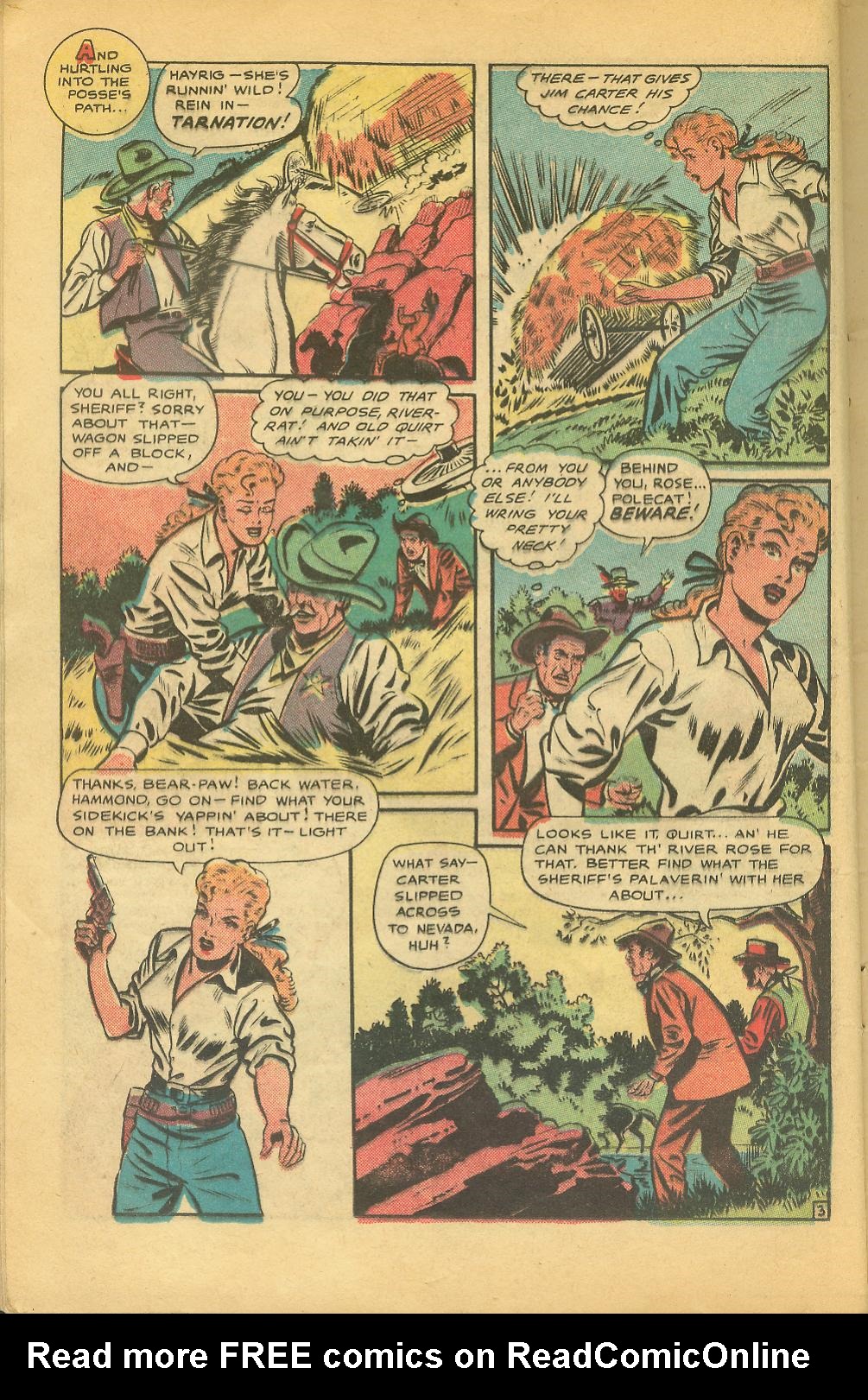 Read online Cowgirl Romances (1950) comic -  Issue #2 - 19