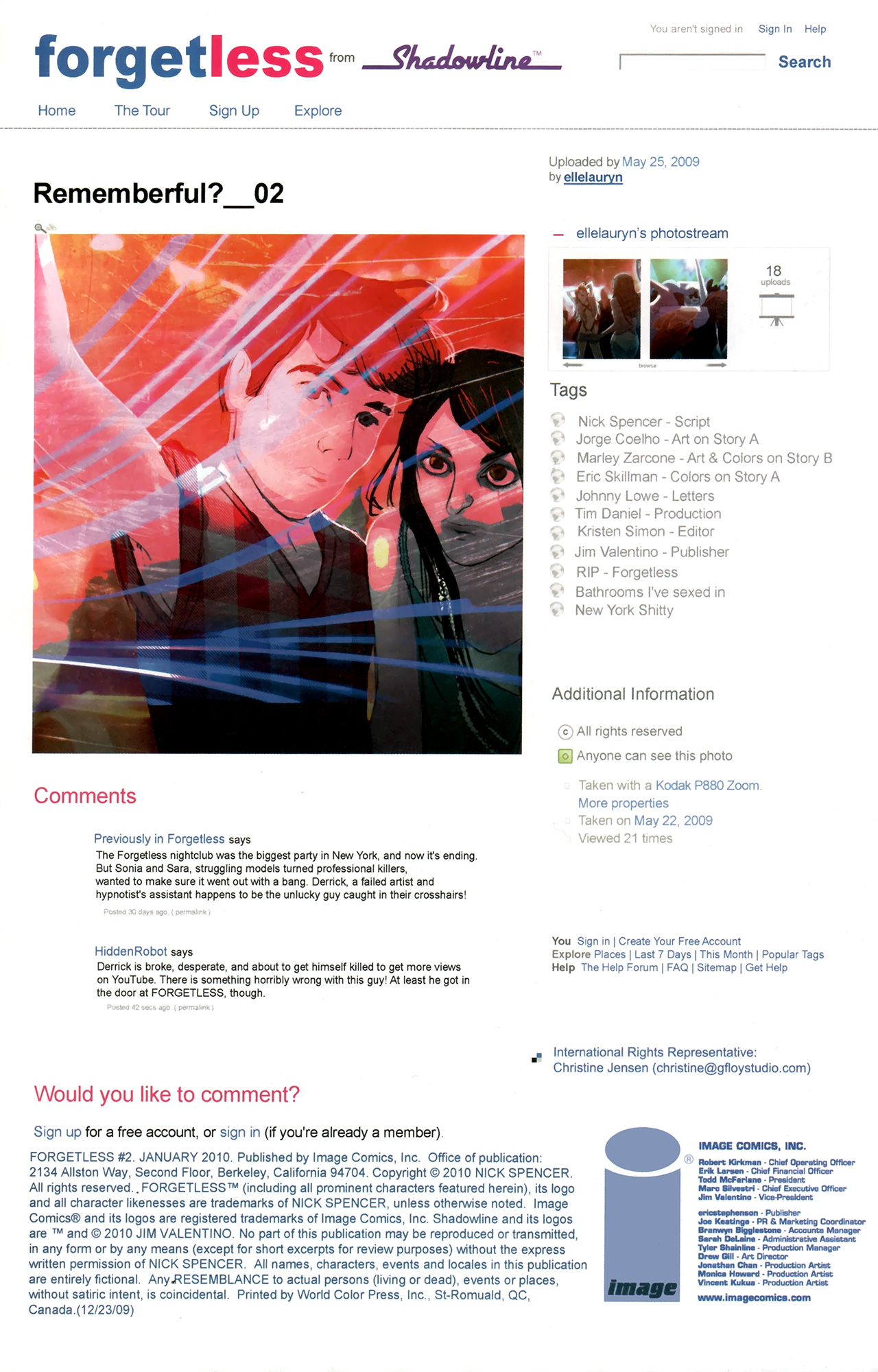 Read online Forgetless comic -  Issue #2 - 2